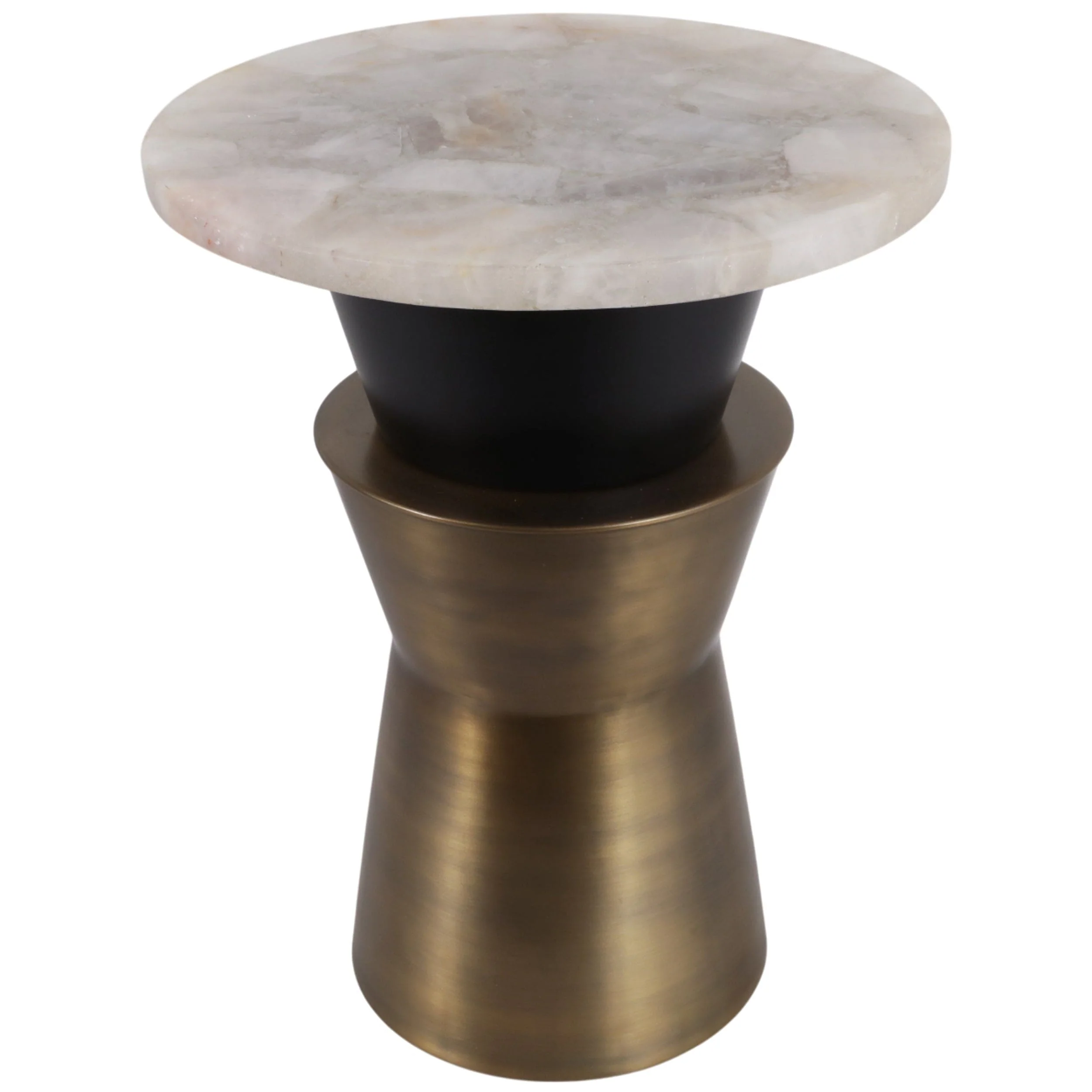 Verla Round Accent Table, White - Image 2
