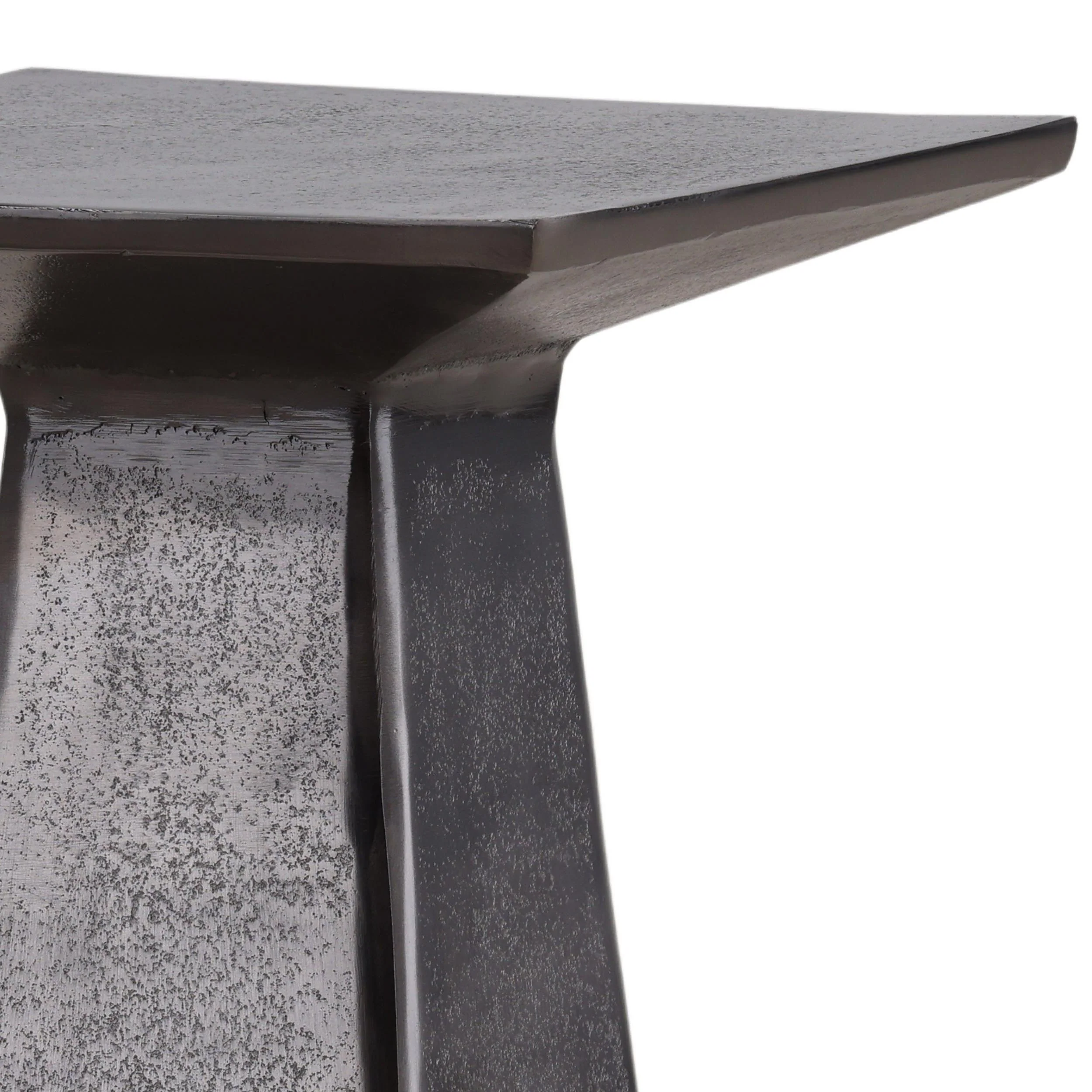 Vernell Side Table, Antique Nickel - Image 3