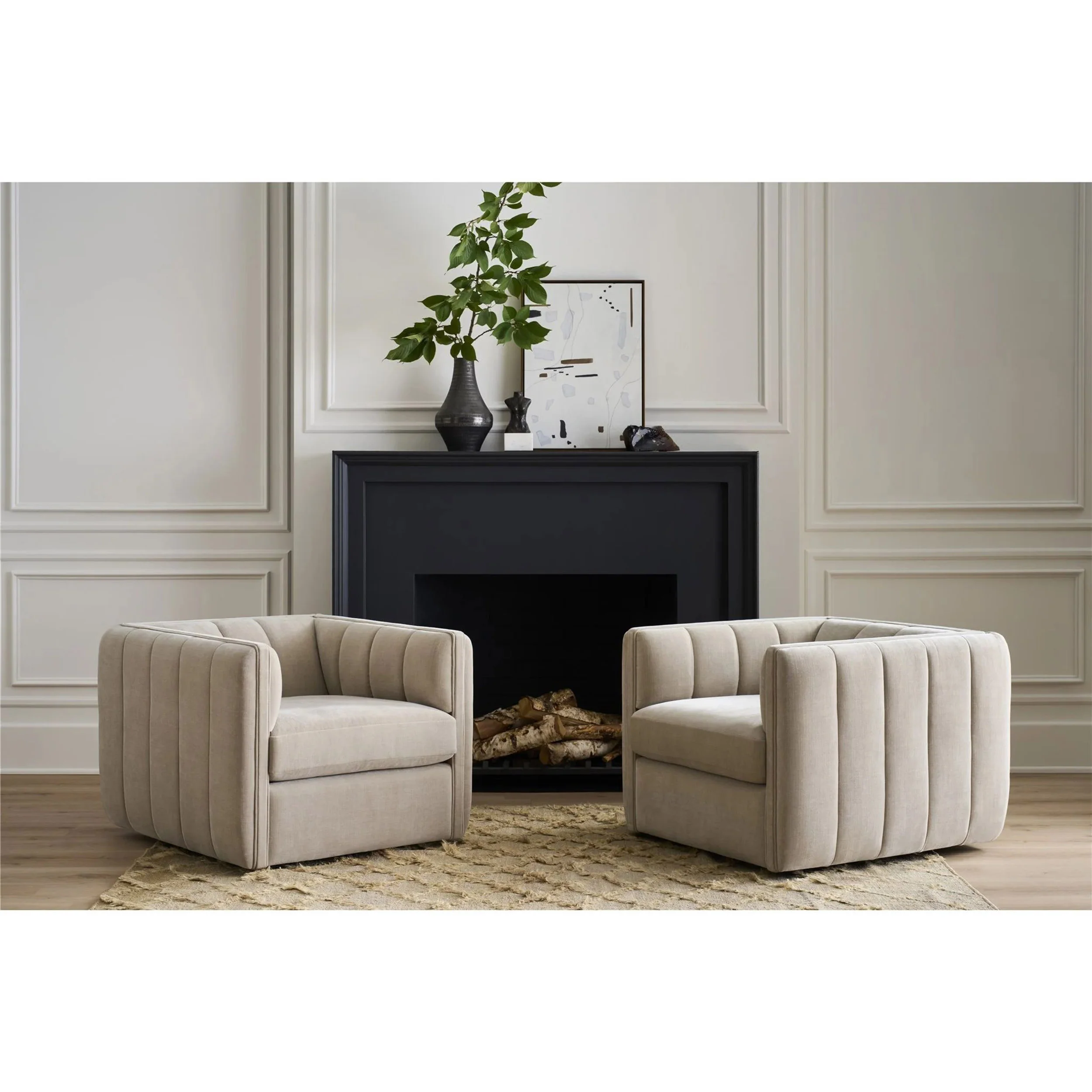 Vesta Swivel Chair, Silken Fog - Image 4