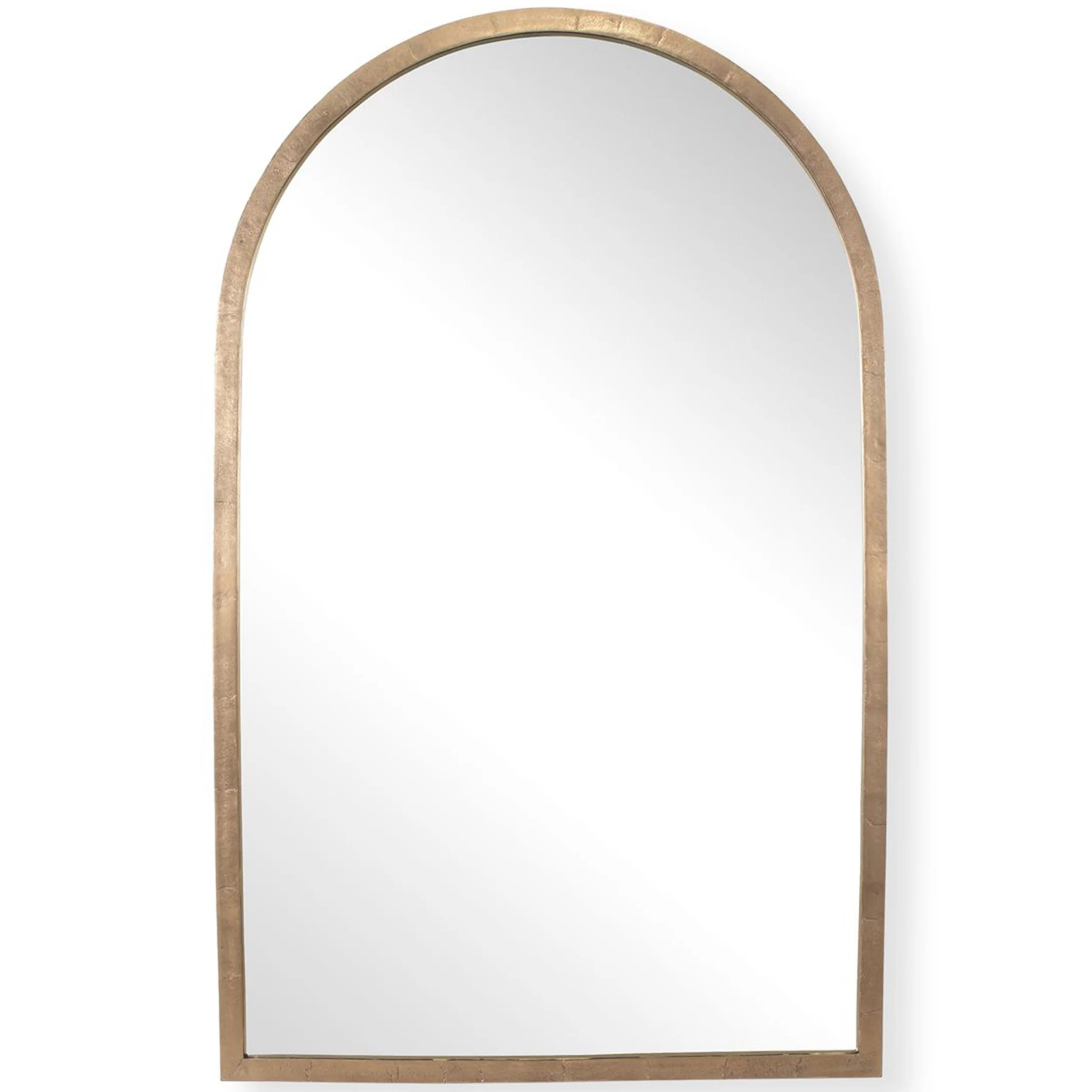 Vestry Arch Mirror, Antique Brass