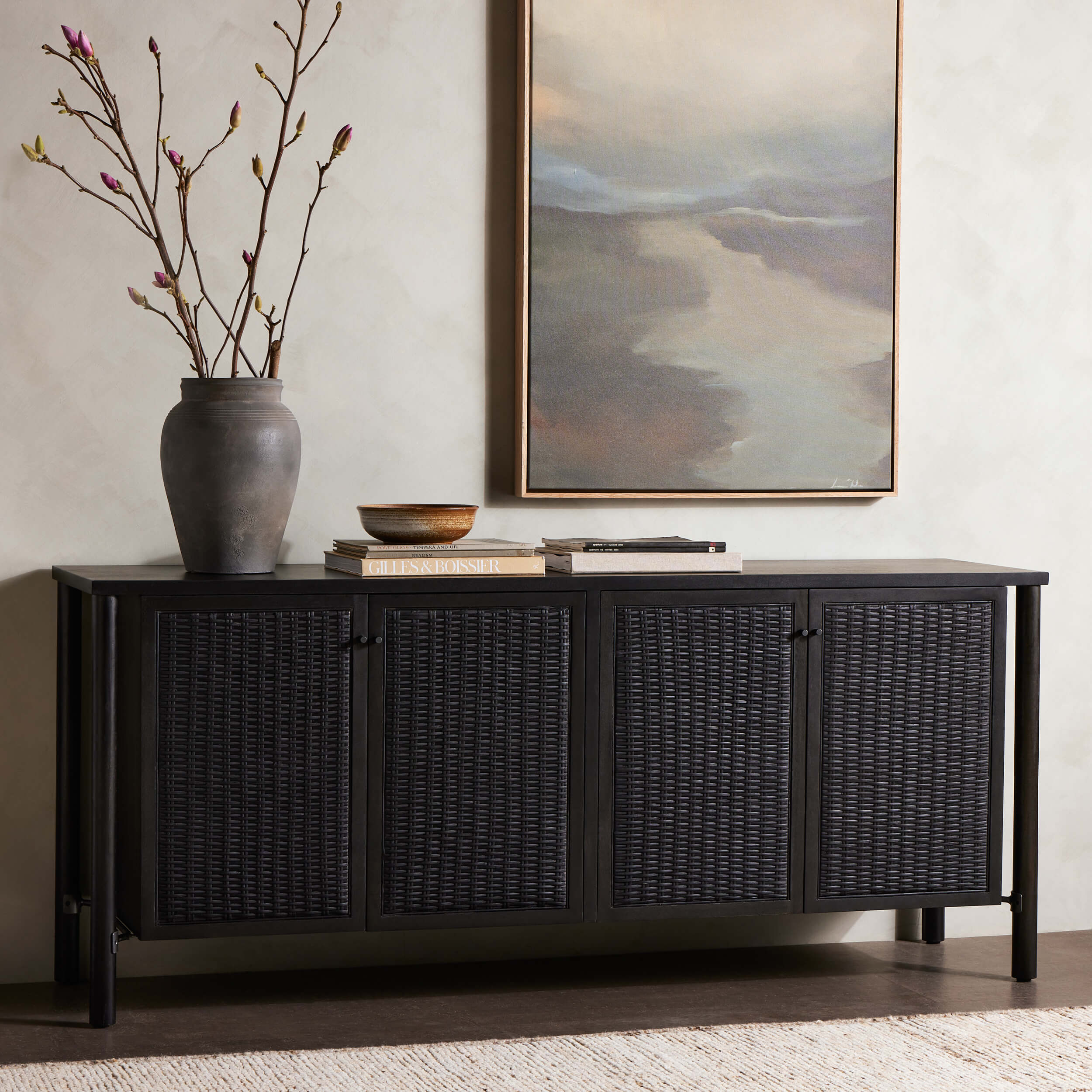 Veta Sideboard, Black Cane by Four Hands - Image 9