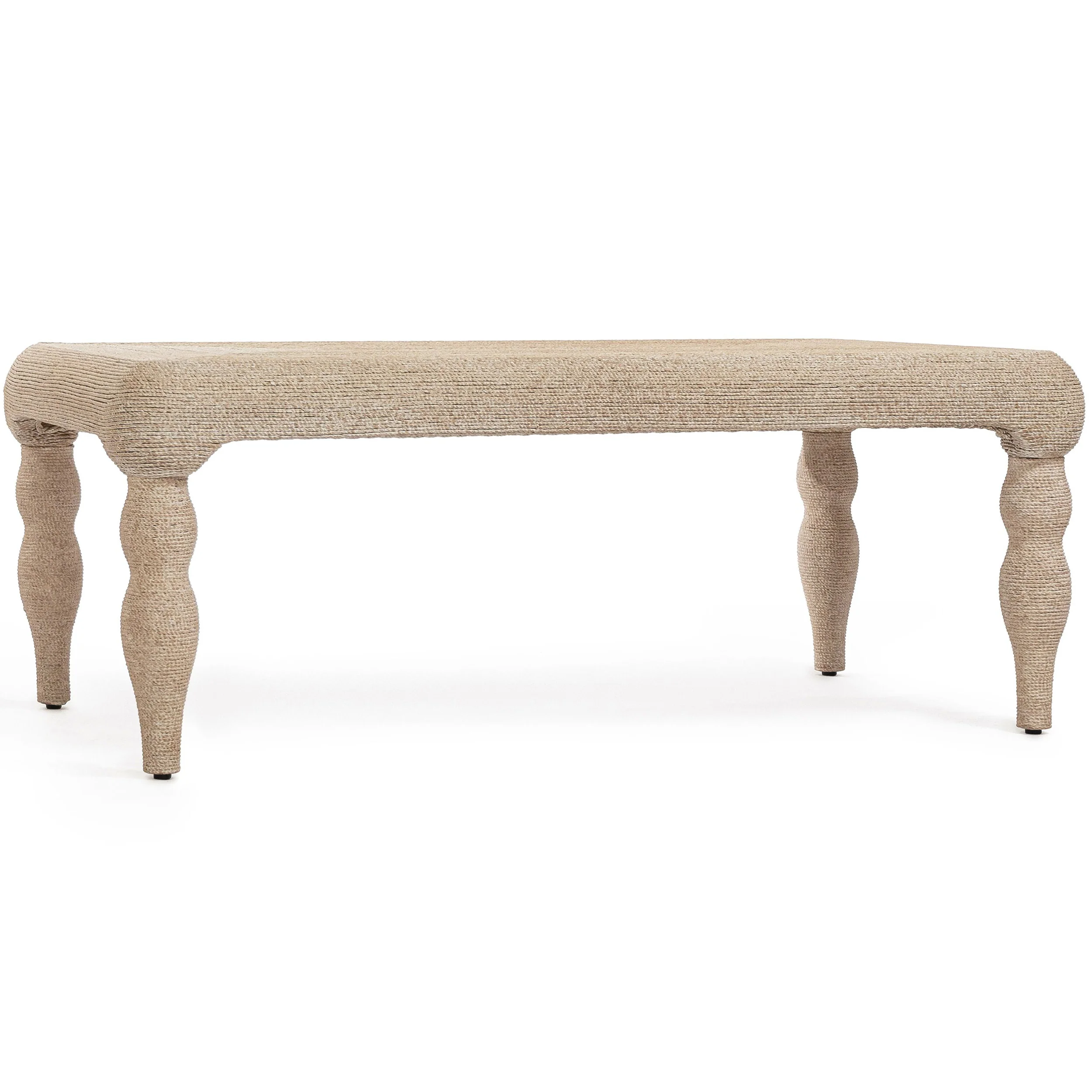 Vicky Rectangular Coffee Table, Natural Seagrass