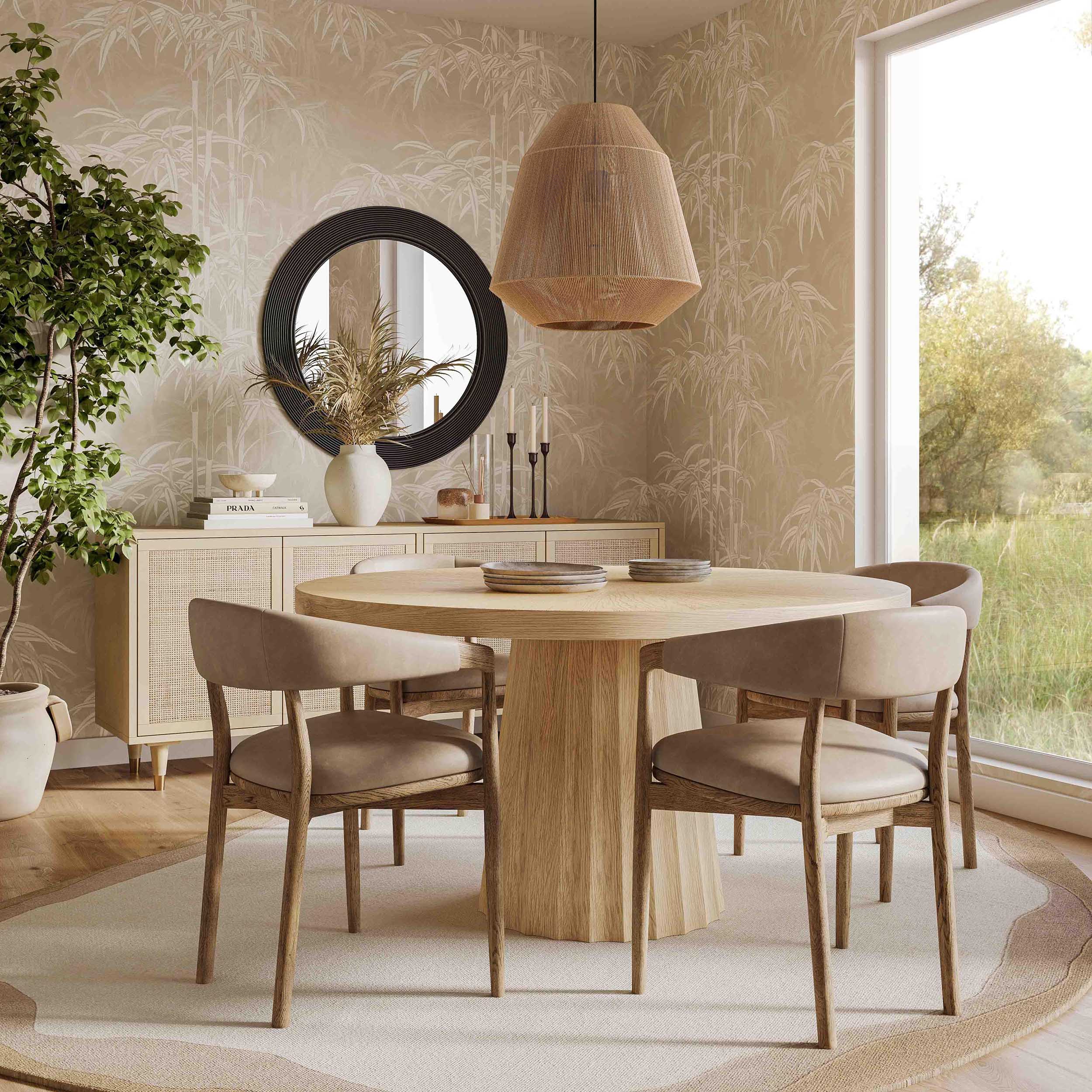 Vina Dining Chair, Taupe - Image 6