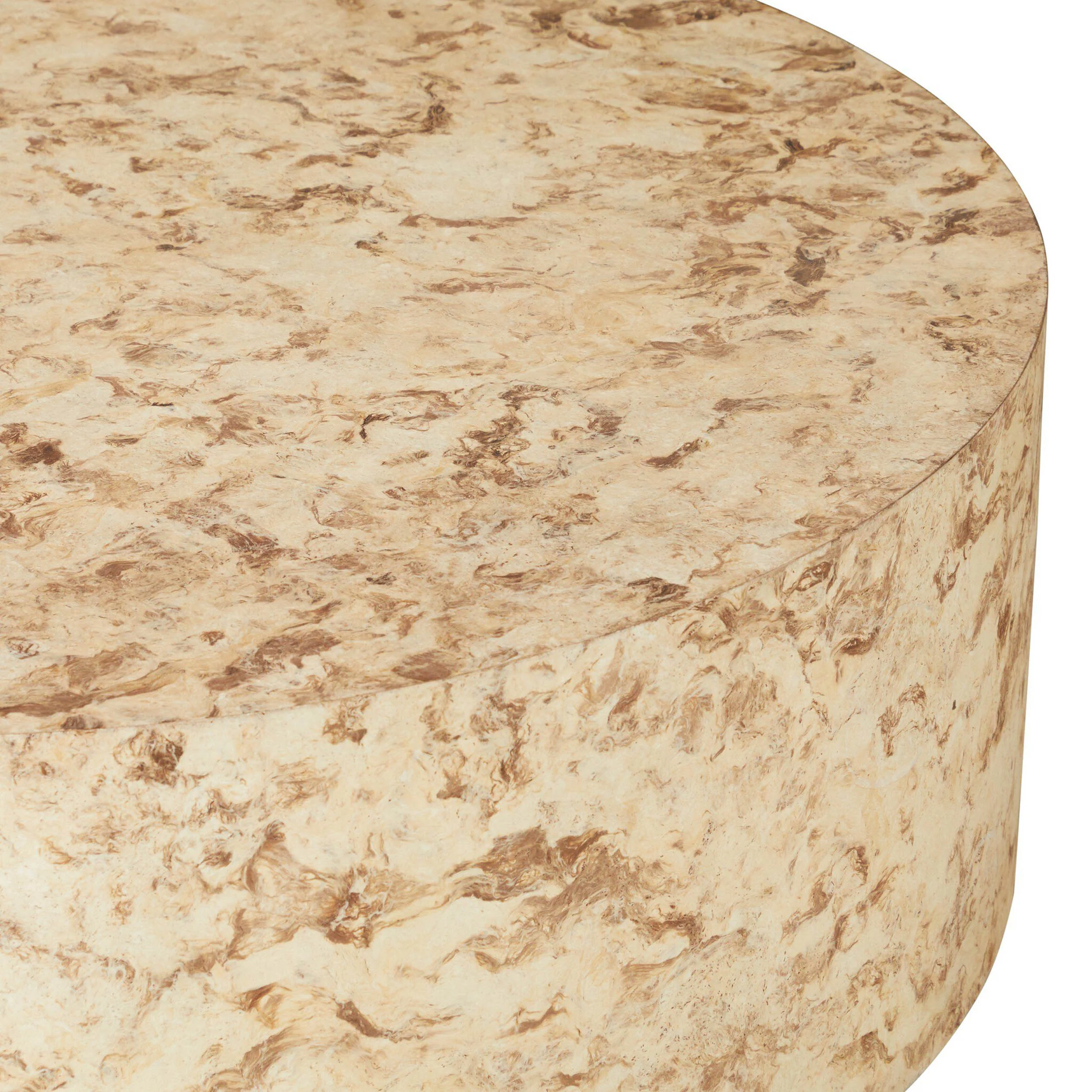 Hudson Round Coffee Table, Bark Paper by Four Hands - Image 4