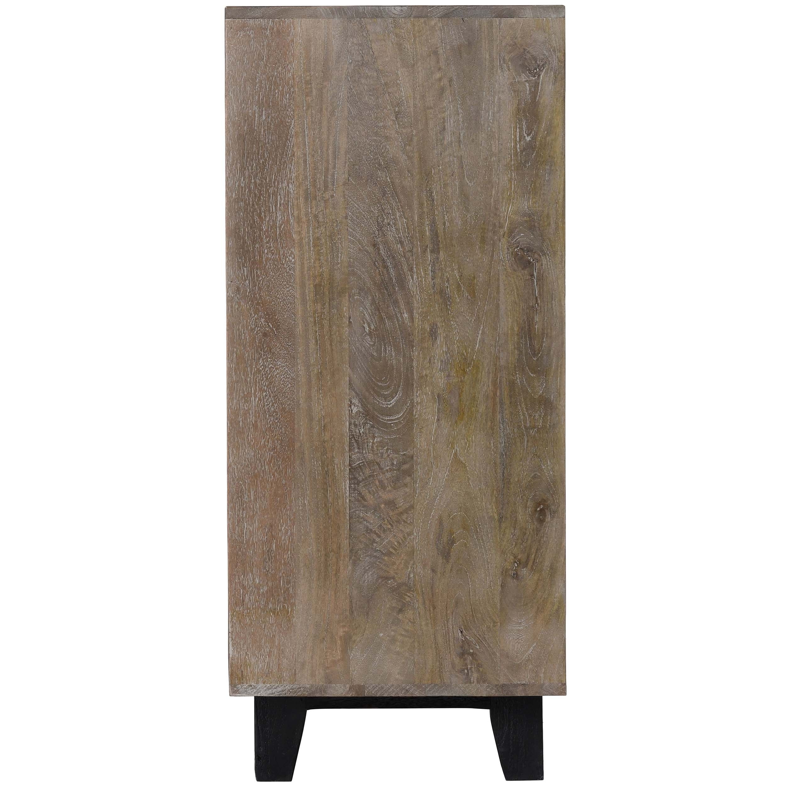 Vivienne 4 Door Cabinet, Light Gray - Image 3