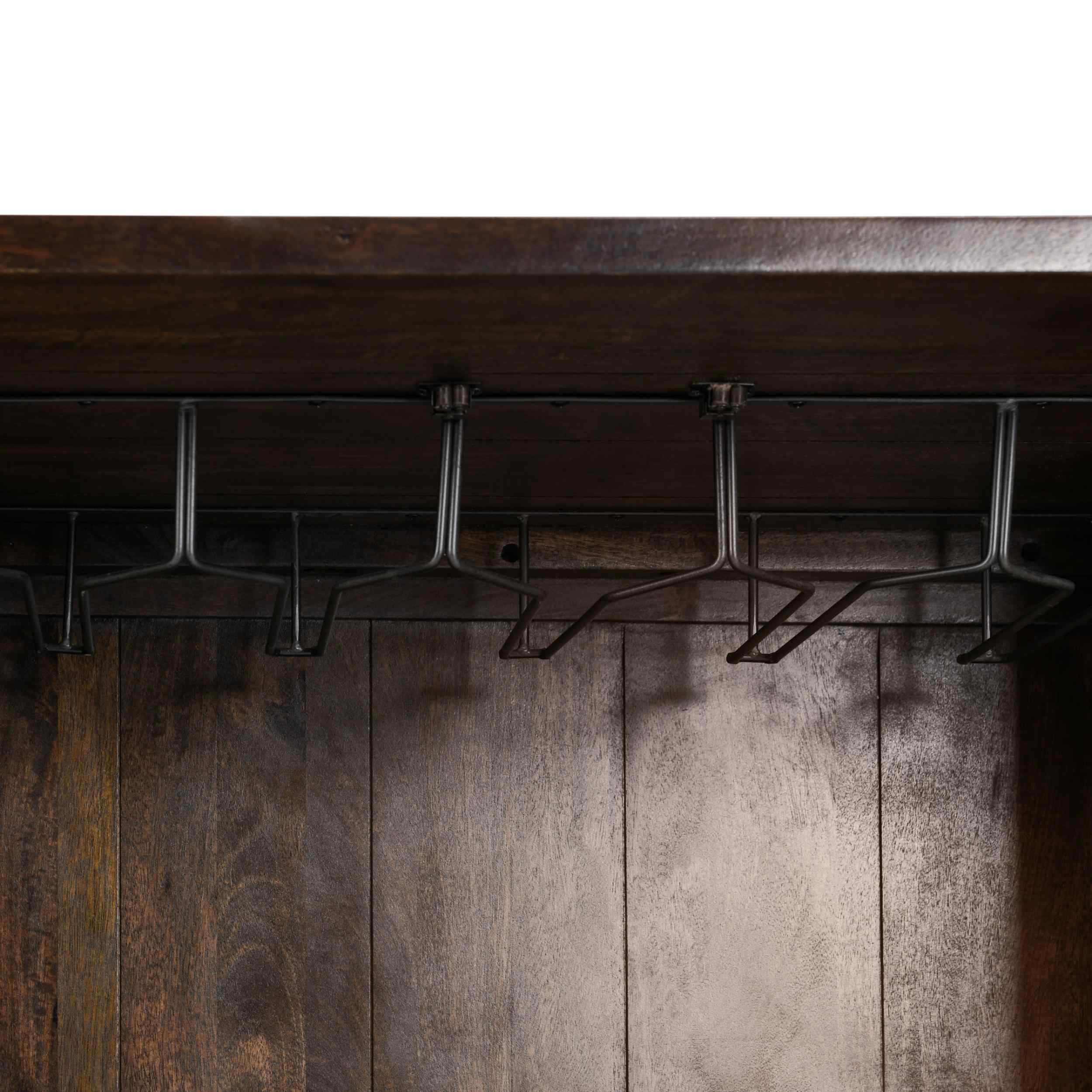 Vivienne Bar Cabinet, Bark Brown - Image 6