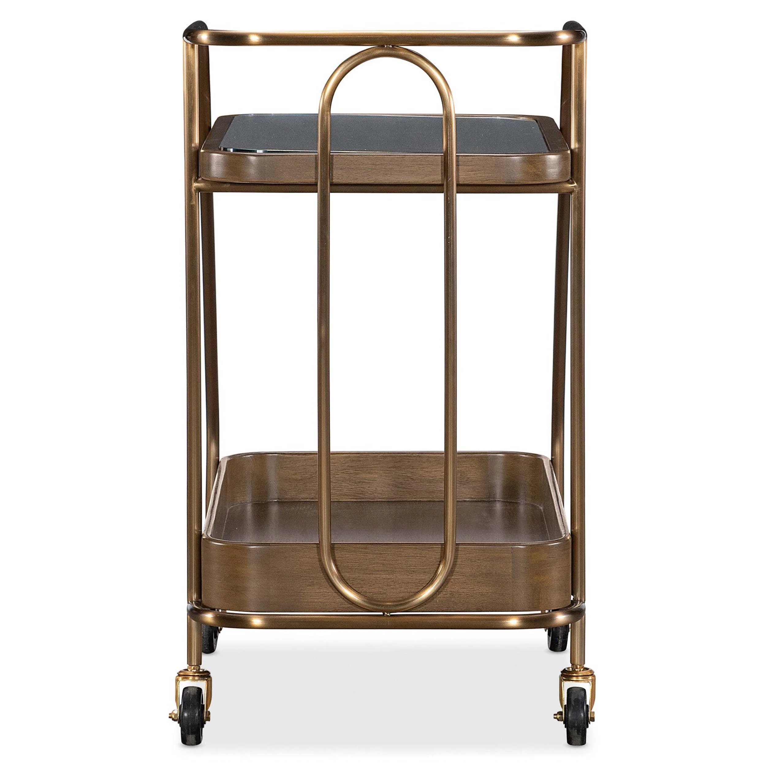 Walnut Wine and Bar Cart, Walnut - Image 4
