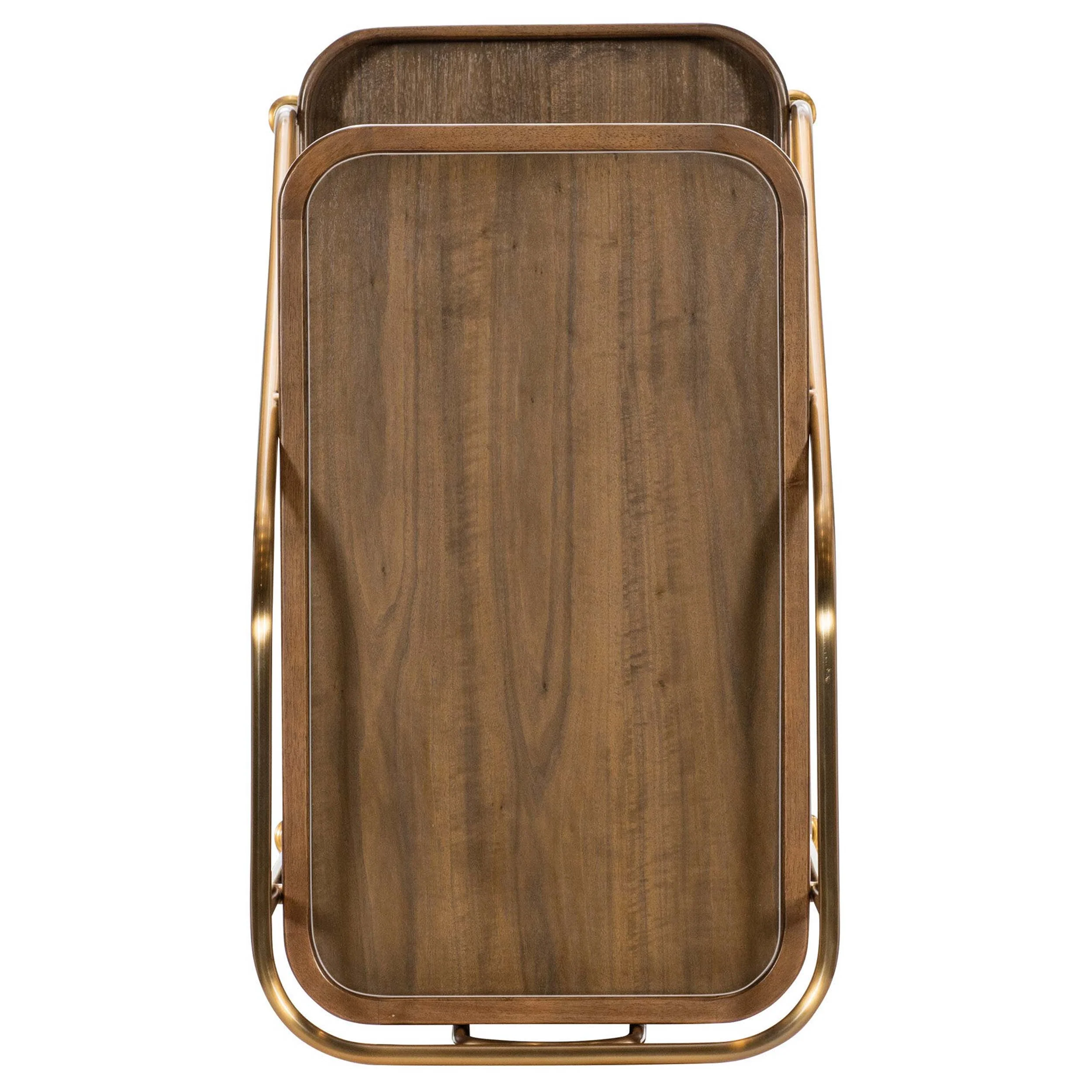 Walnut Wine and Bar Cart, Walnut - Image 5