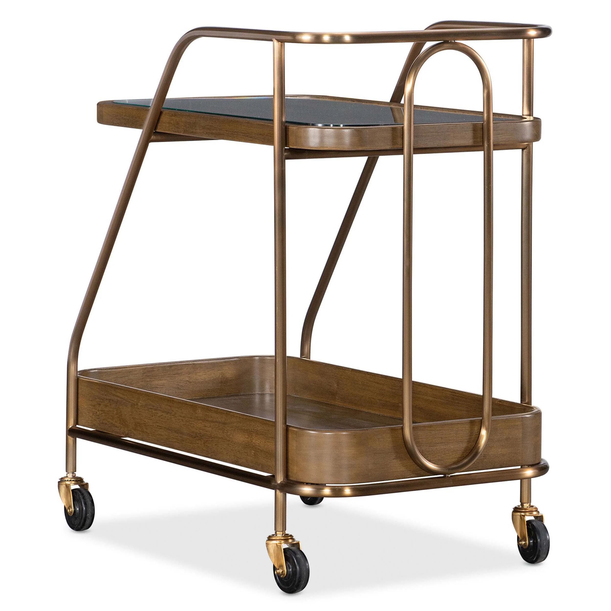 Walnut Wine and Bar Cart, Walnut - Image 6