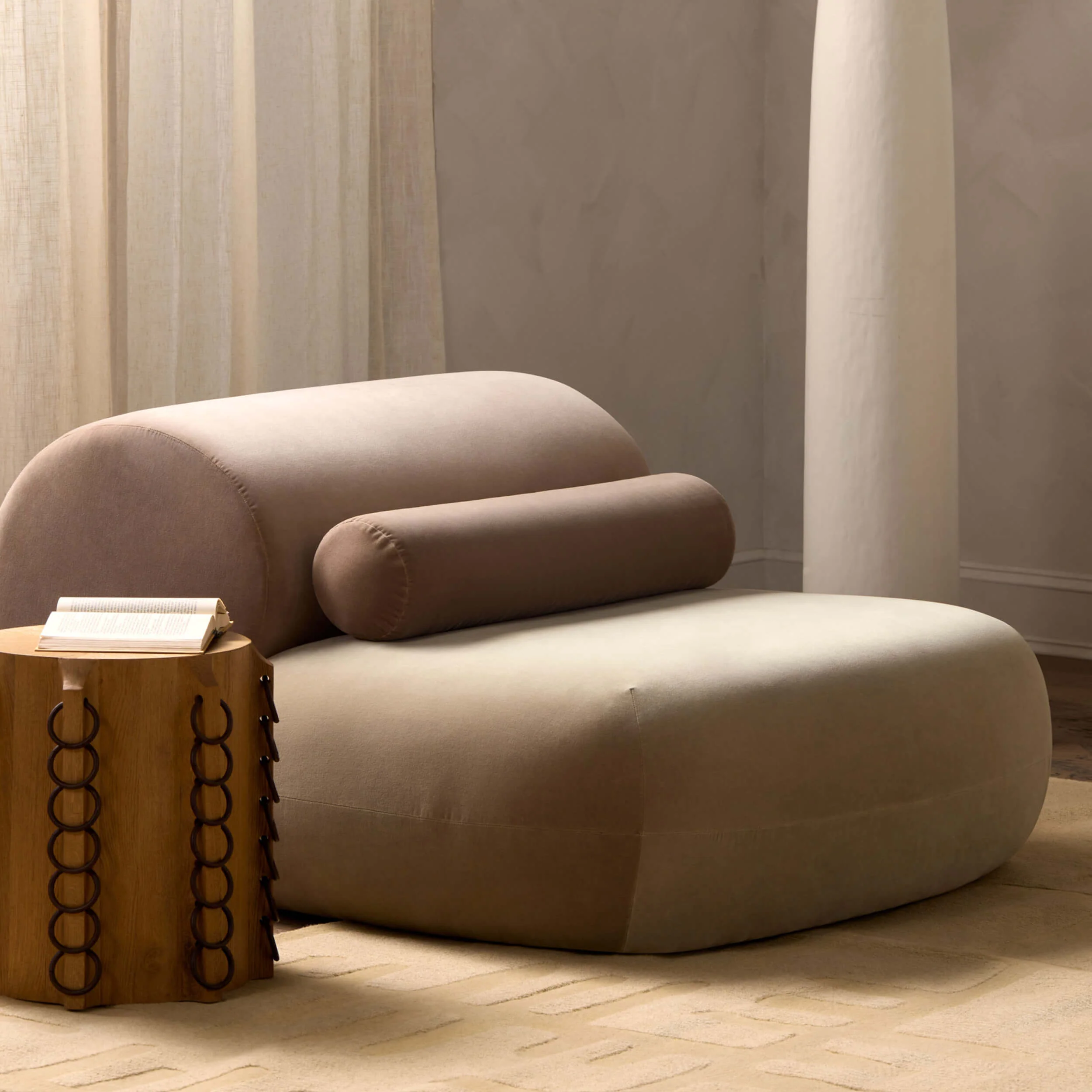 Wanderer Lounger, Stone - Image 2