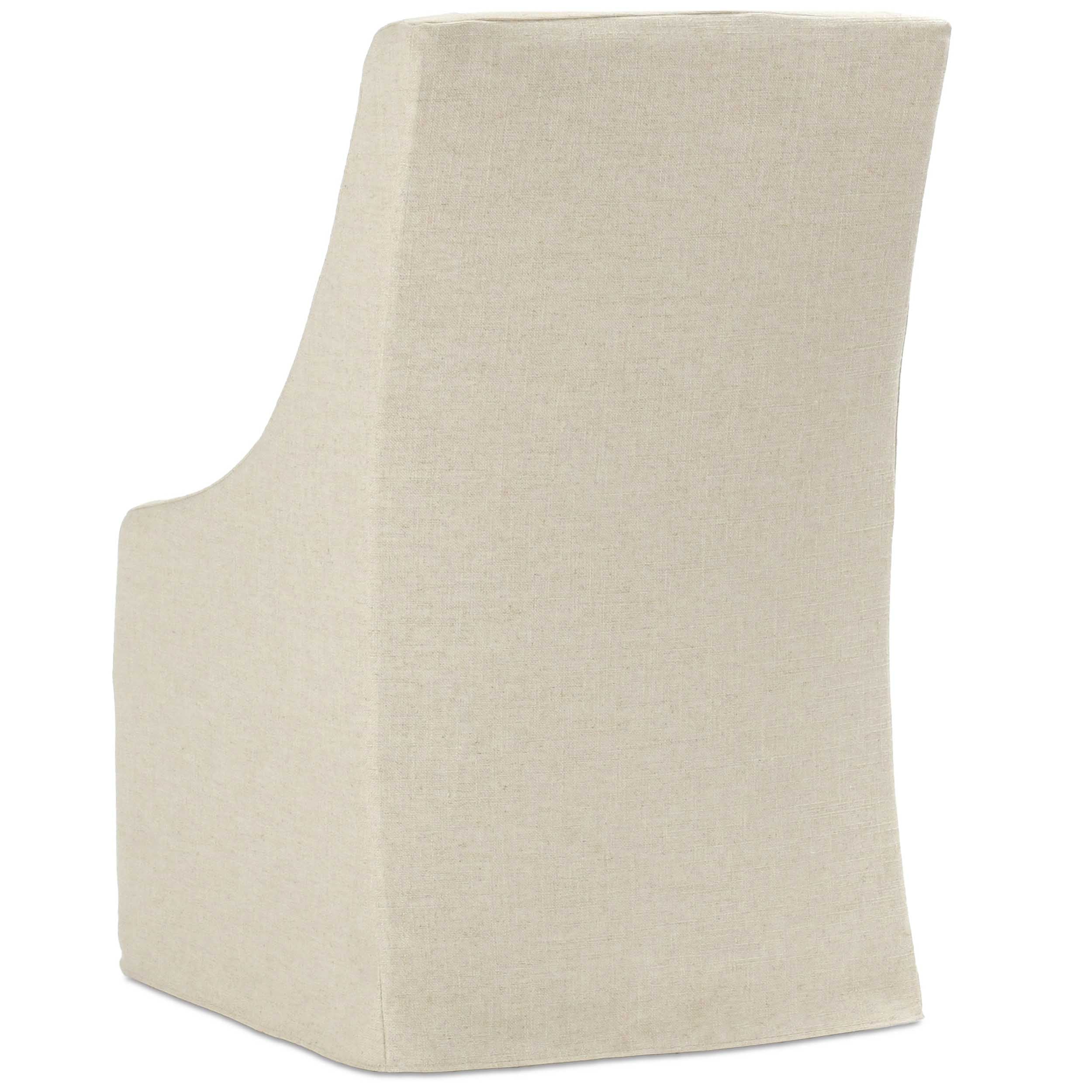 Warwick Rolling Dining Chair, Oatmeal, Set of 2 - Image 4