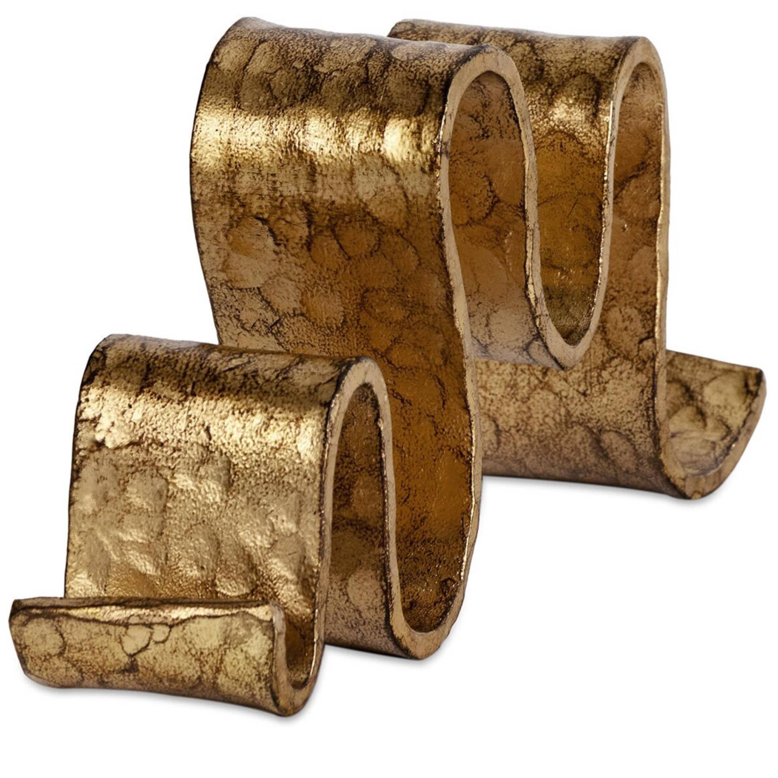 Wave Sculpture, Gold Leaf