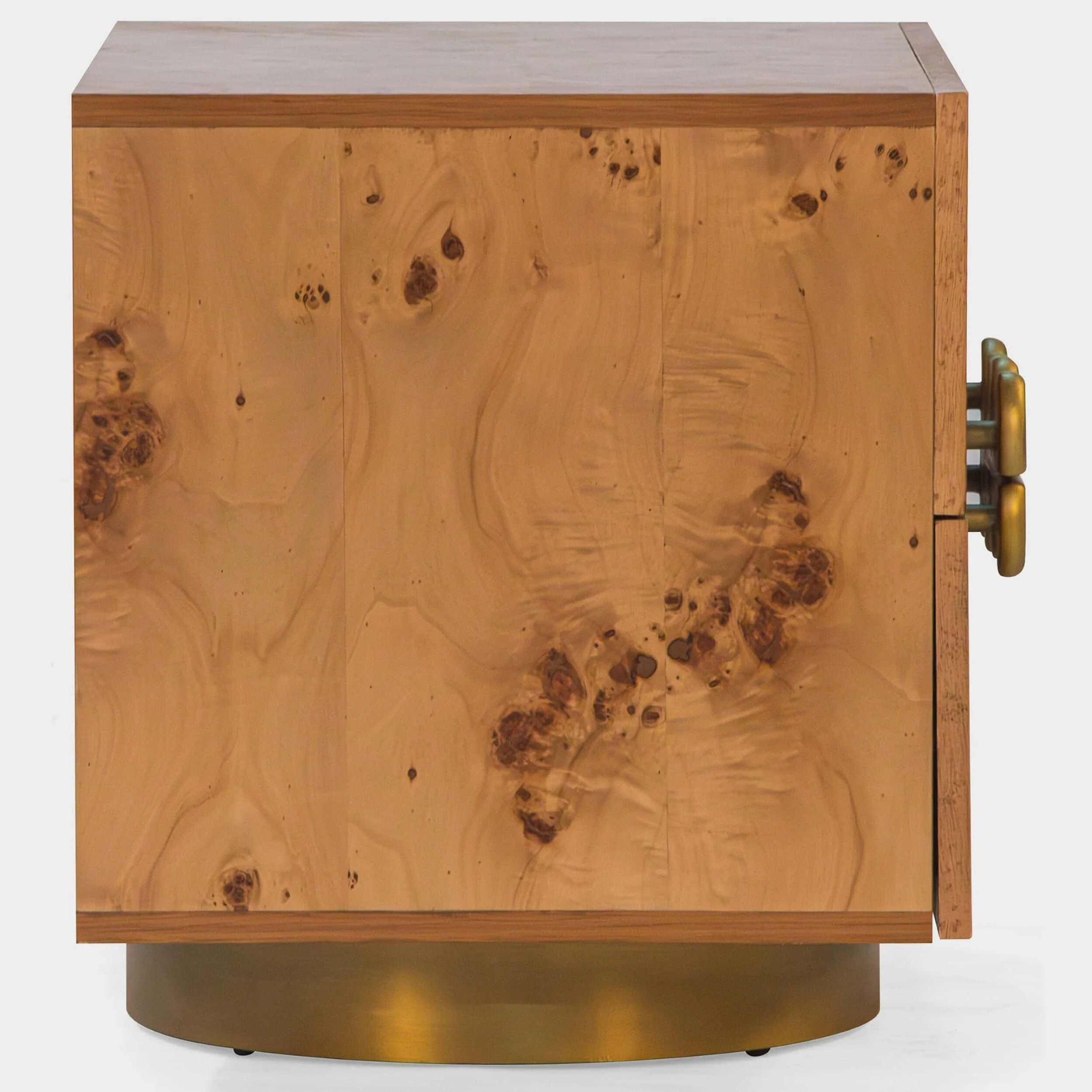 Wavefront Burl Nightstand, Natural - Image 3