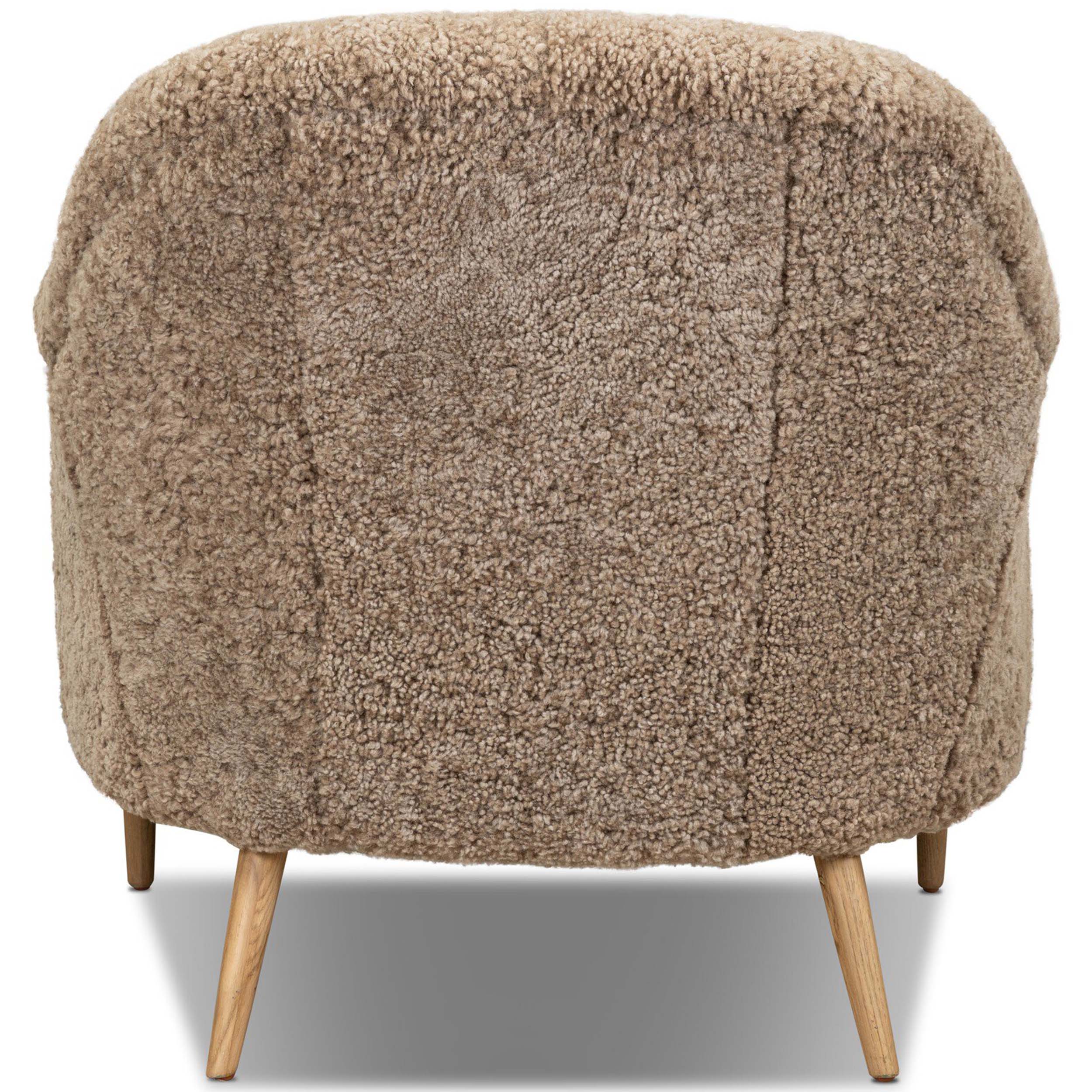 Webber Chair, Taupe Shearling by Amber Lewis x Four Hands - Image 4
