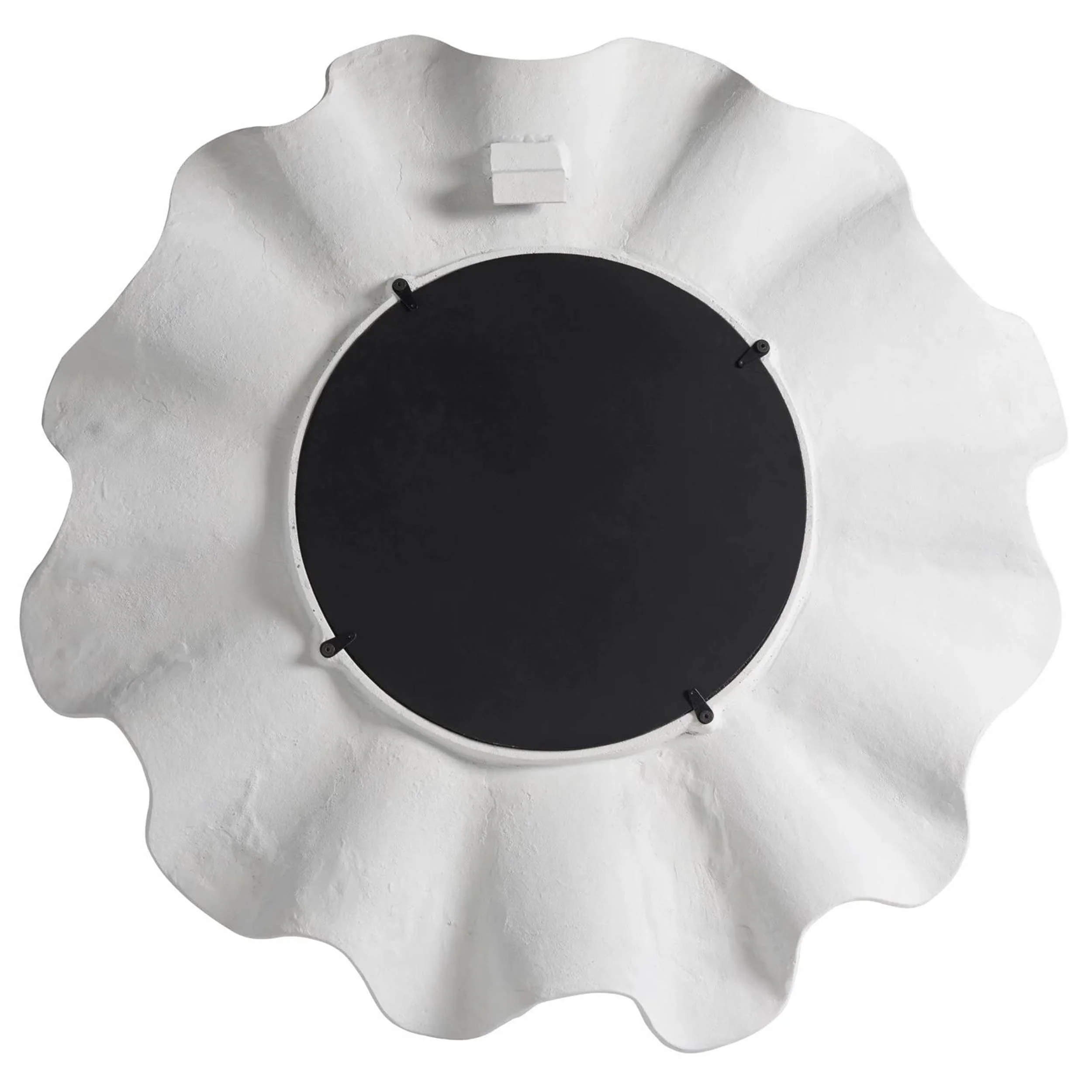 Weekender Scallop Mirror, White - Image 2