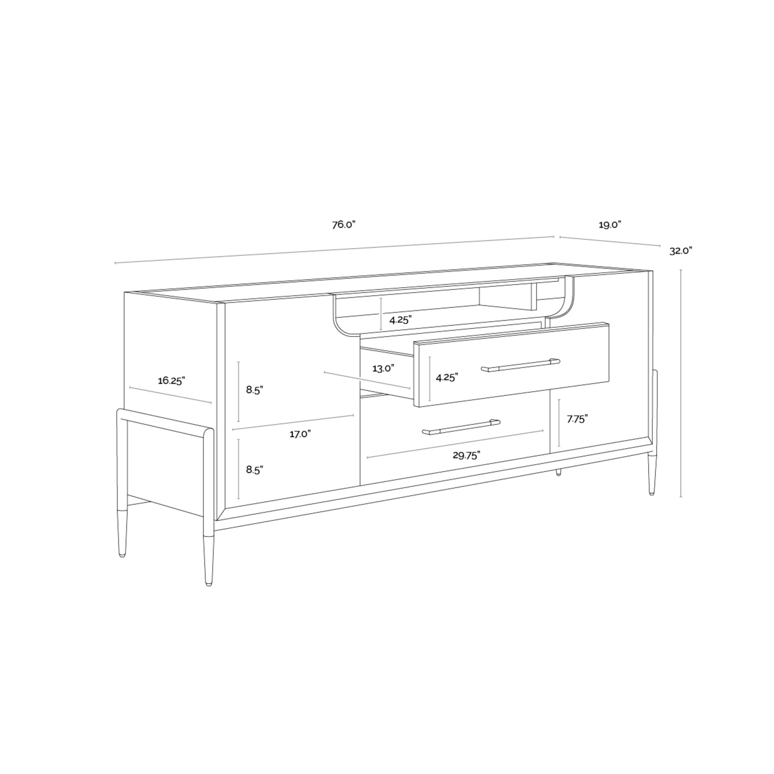 Weldrick Sideboard, Espresso - Image 5
