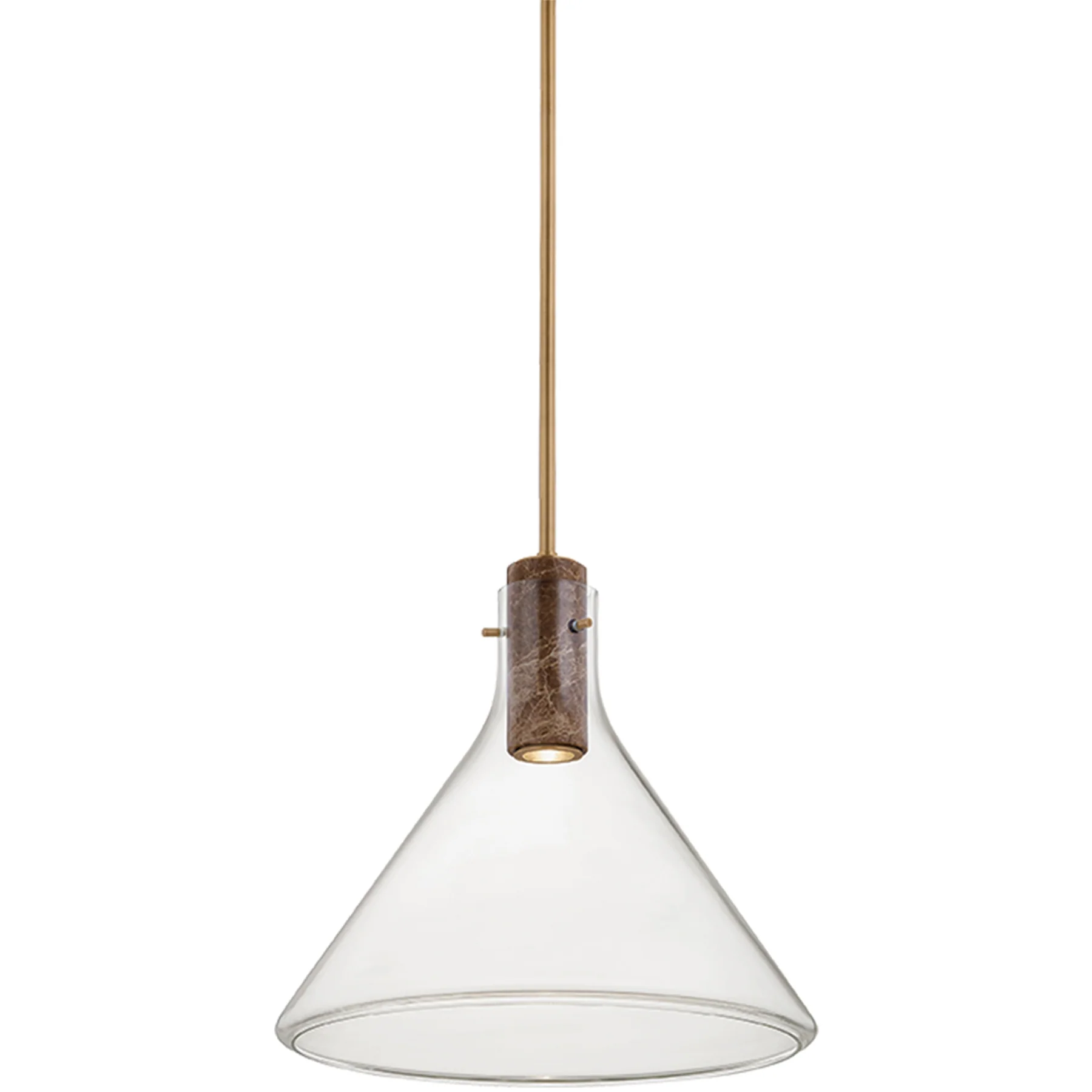 West Hill Pendant, Patina Brass - Image 2