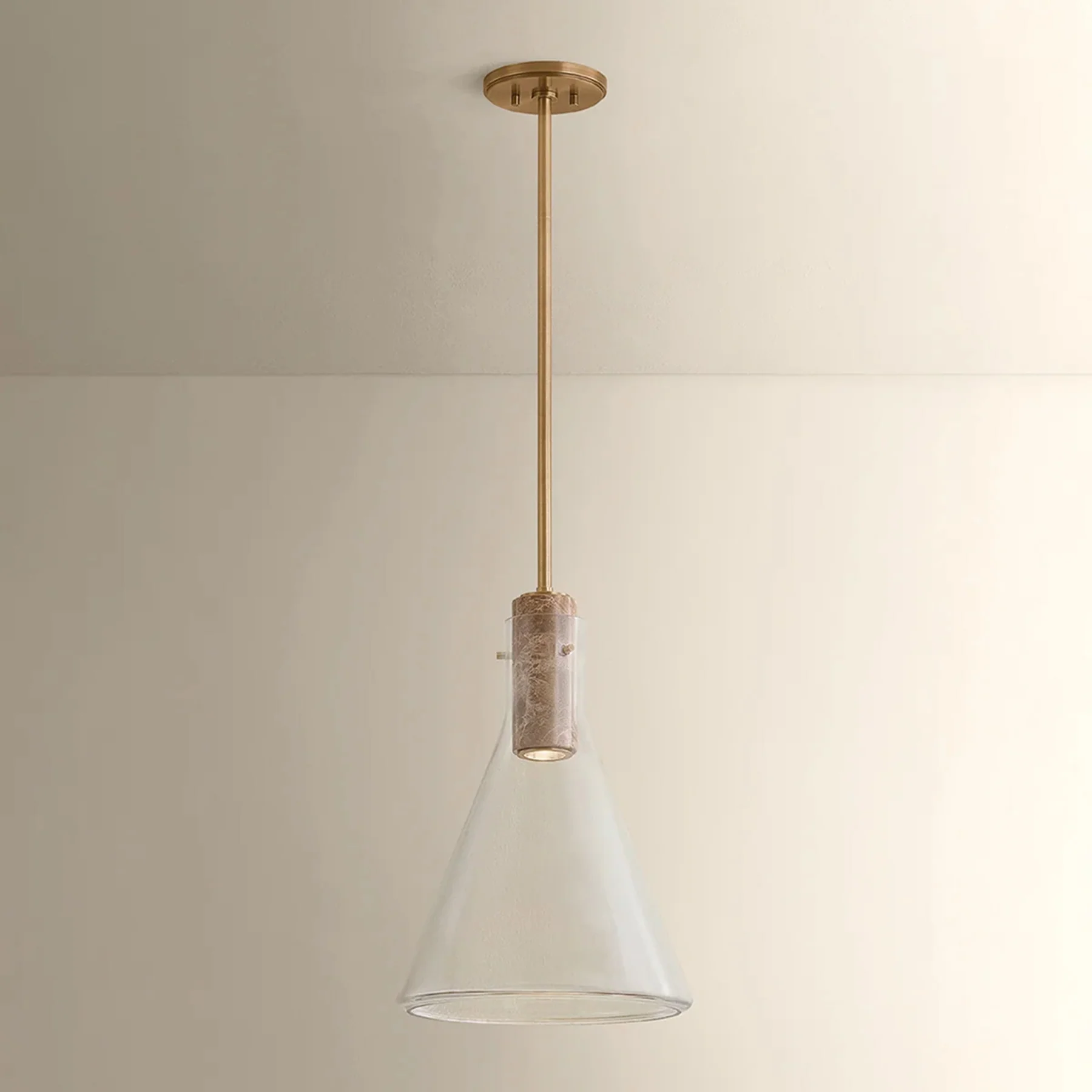 West Hill Pendant, Patina Brass - Image 3