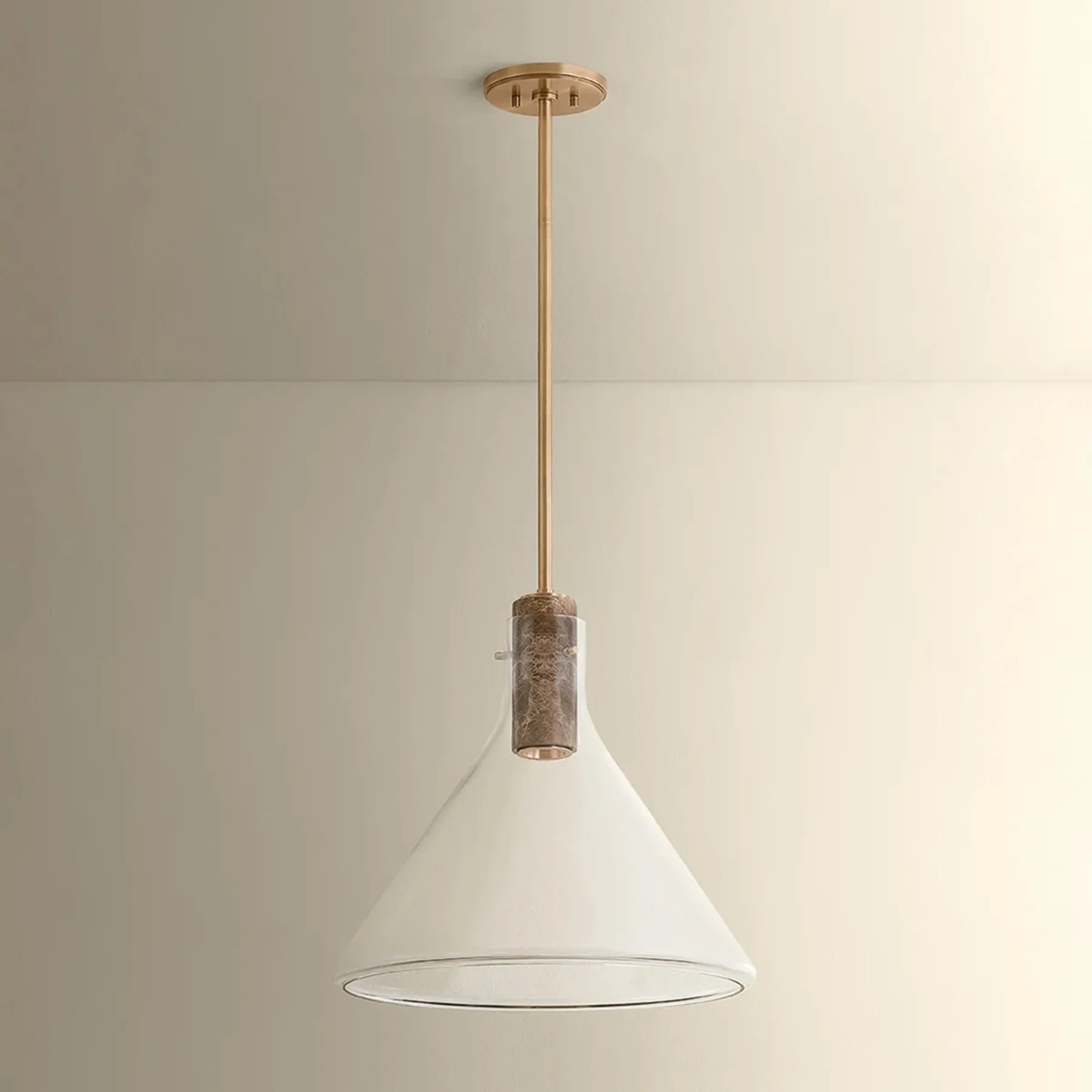 West Hill Pendant, Patina Brass - Image 7