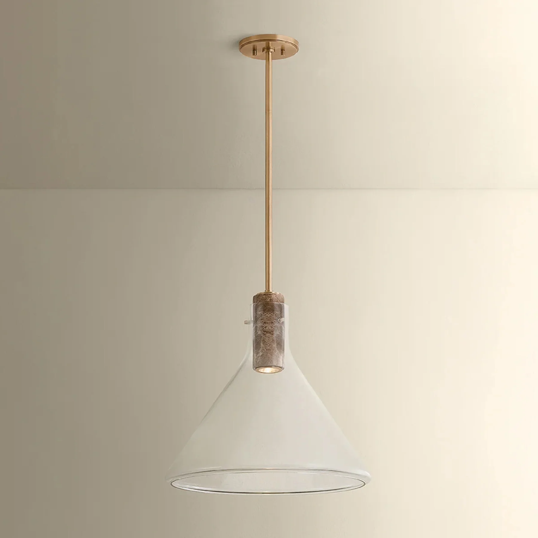 West Hill Pendant, Patina Brass - Image 8