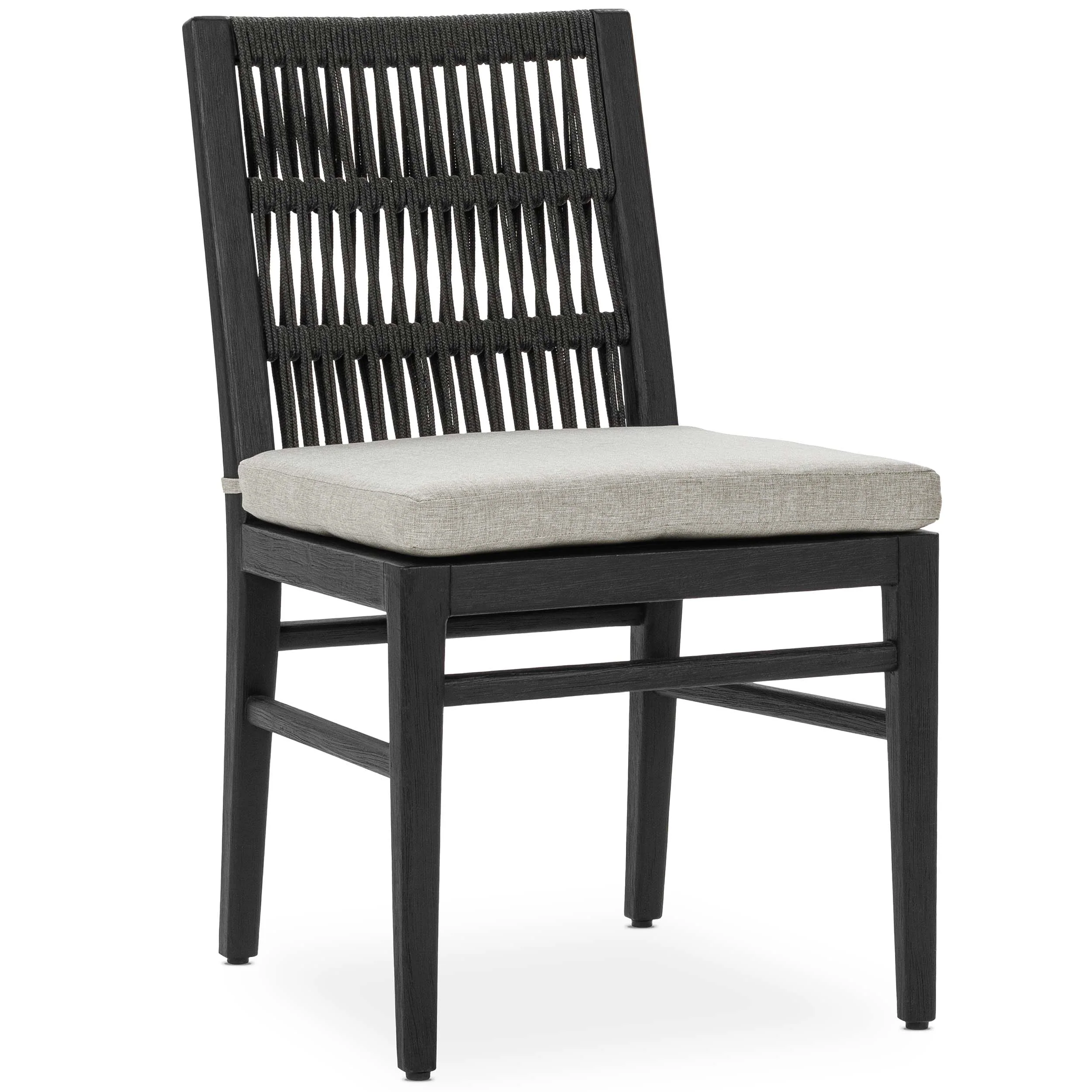 Westville Outdoor Dining Chair Set of 2, Black