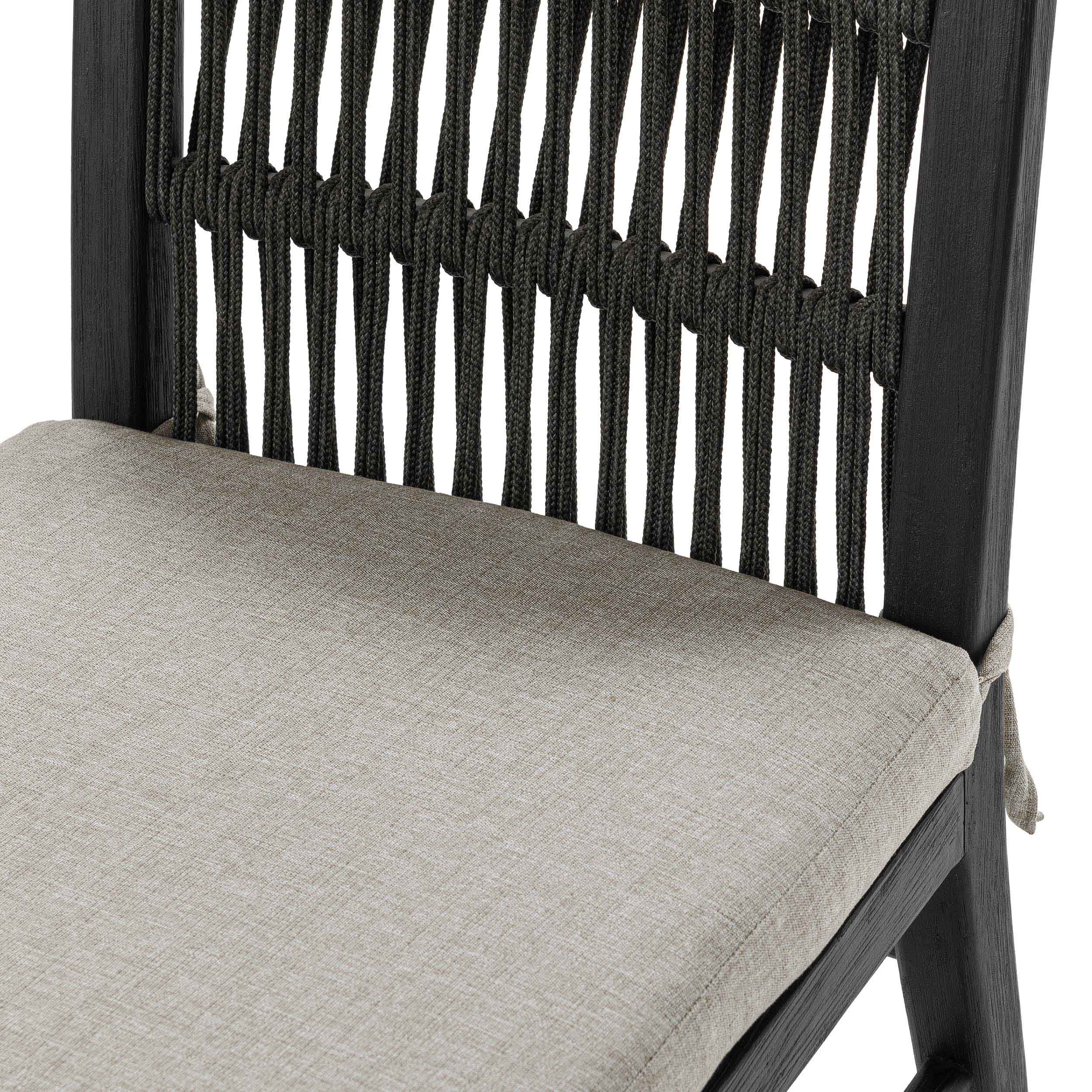 Westville Outdoor Dining Chair Set of 2, Black - Image 6