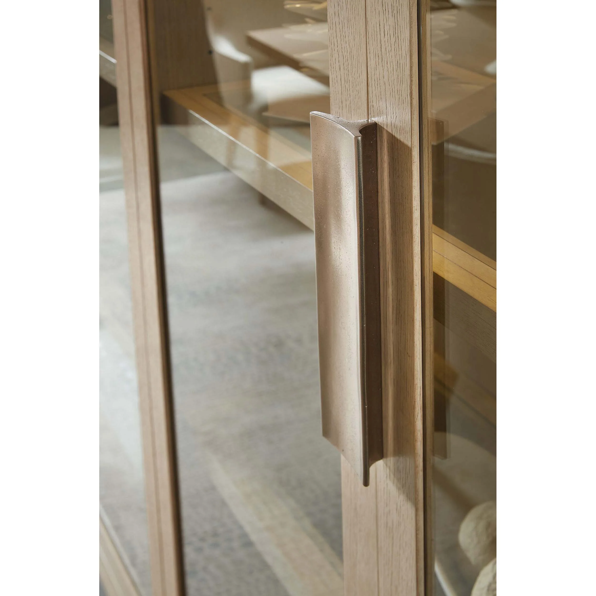 Westwood Display Cabinet, Limestone - Image 4