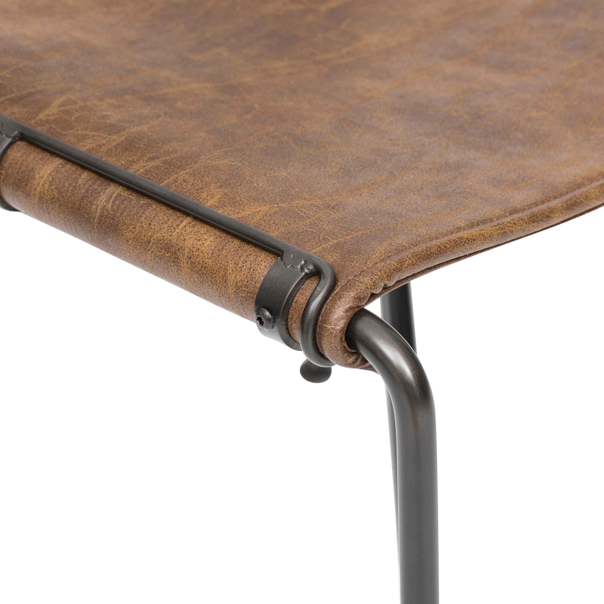 Wharton Dining Chair, Distressed Brown, Set of 2 by Four Hands - Image 4