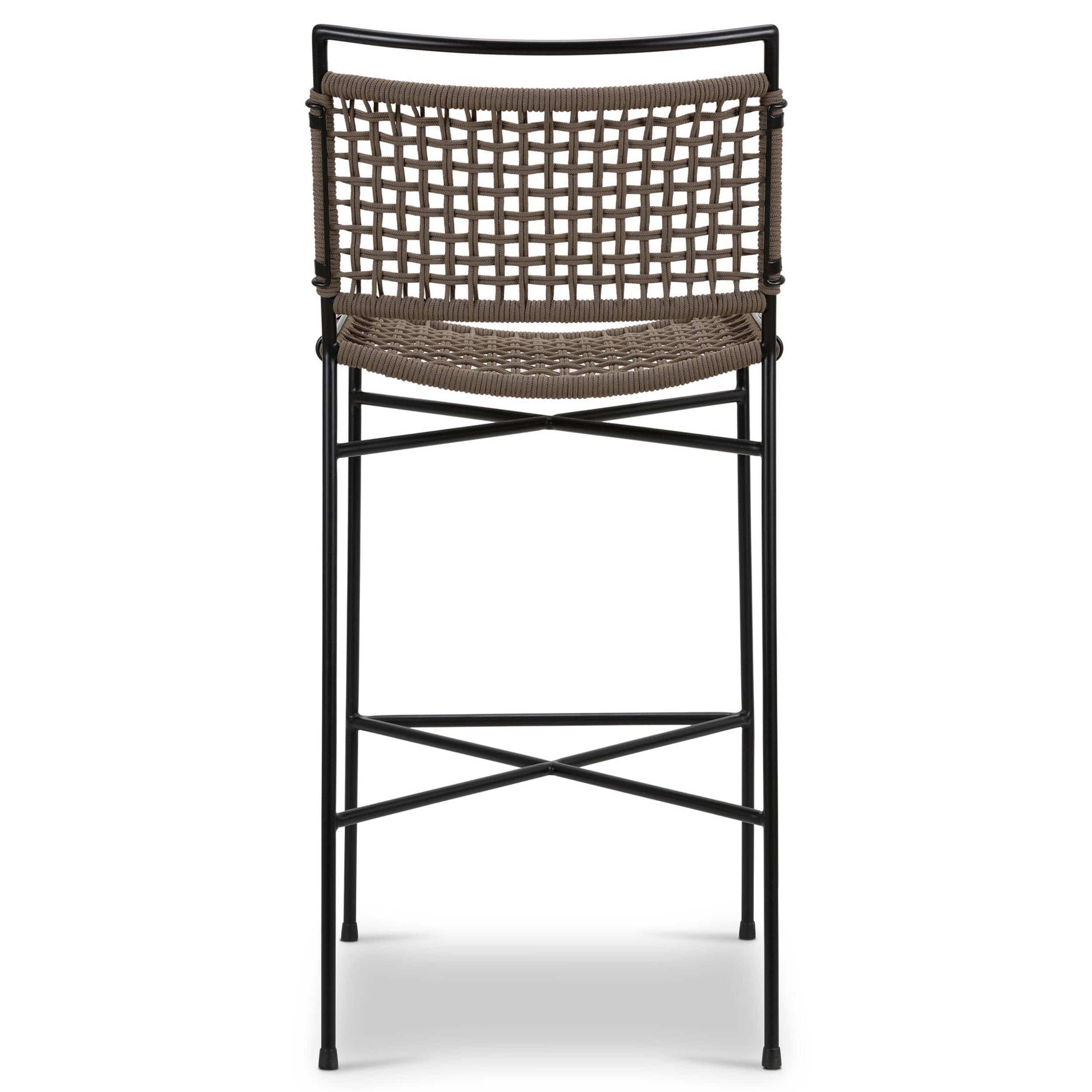 Wharton Outdoor Bar & Counter Stool, Earth Rope by Four Hands - Image 4