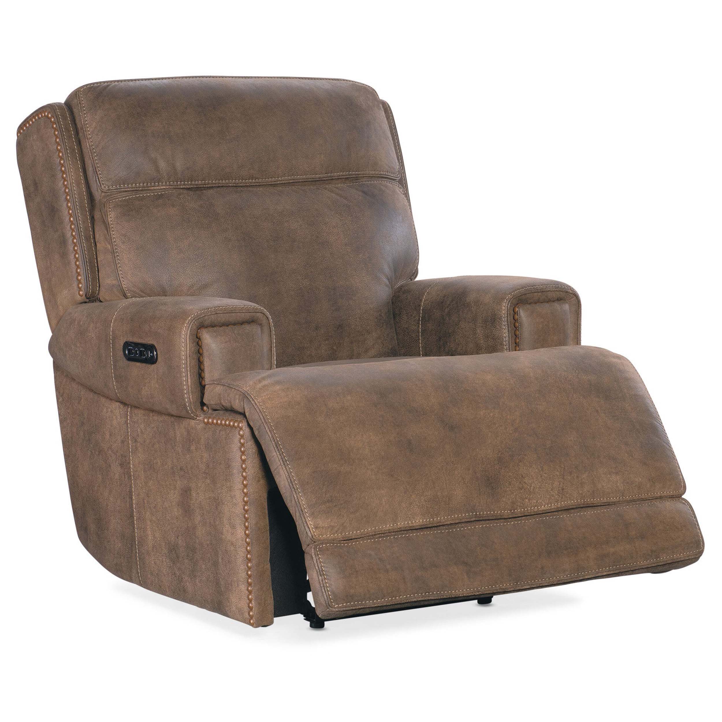 Wheeler Leather Power Recliner, Seville Timber - Image 5