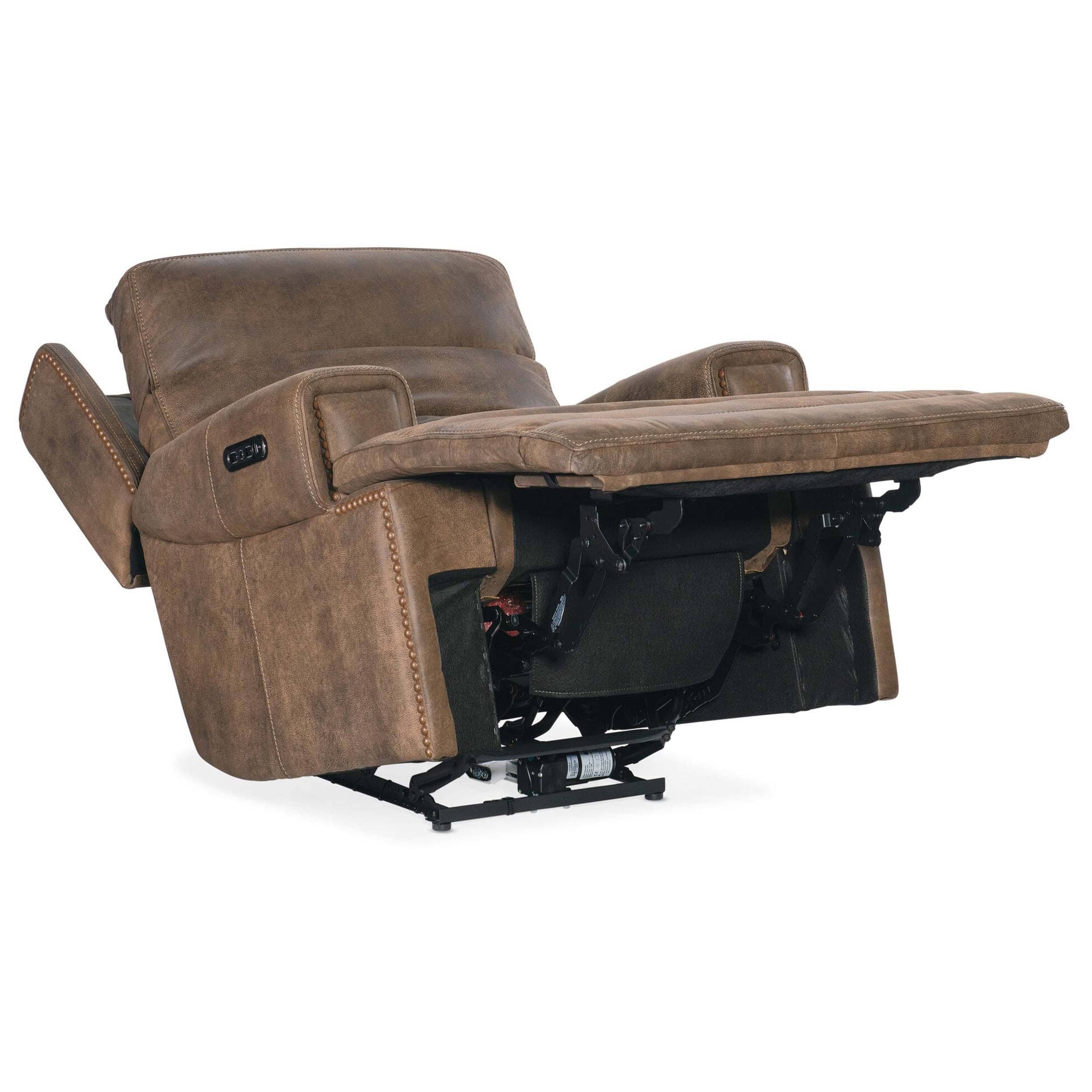 Wheeler Leather Power Recliner, Seville Timber - Image 6