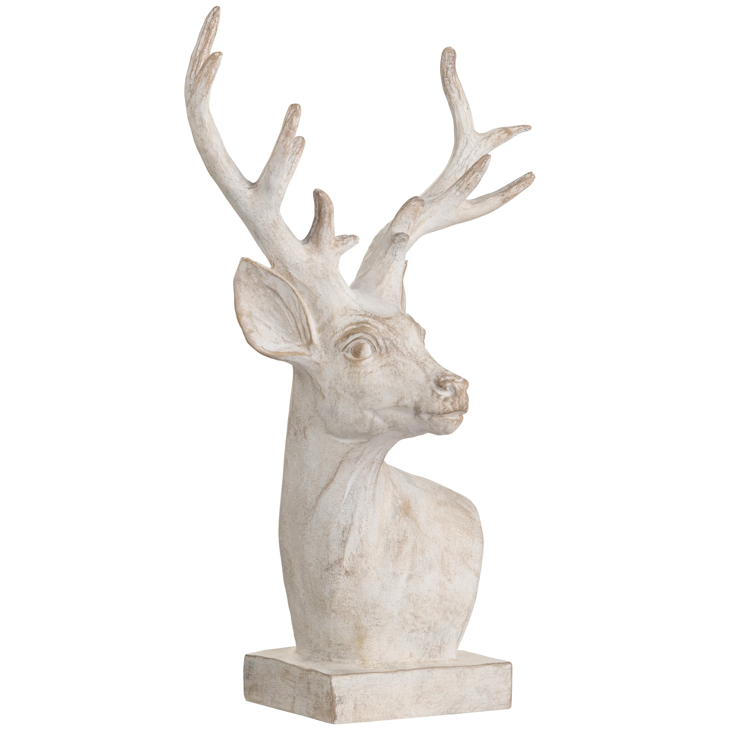 White Hart Sculpture, White - Image 2