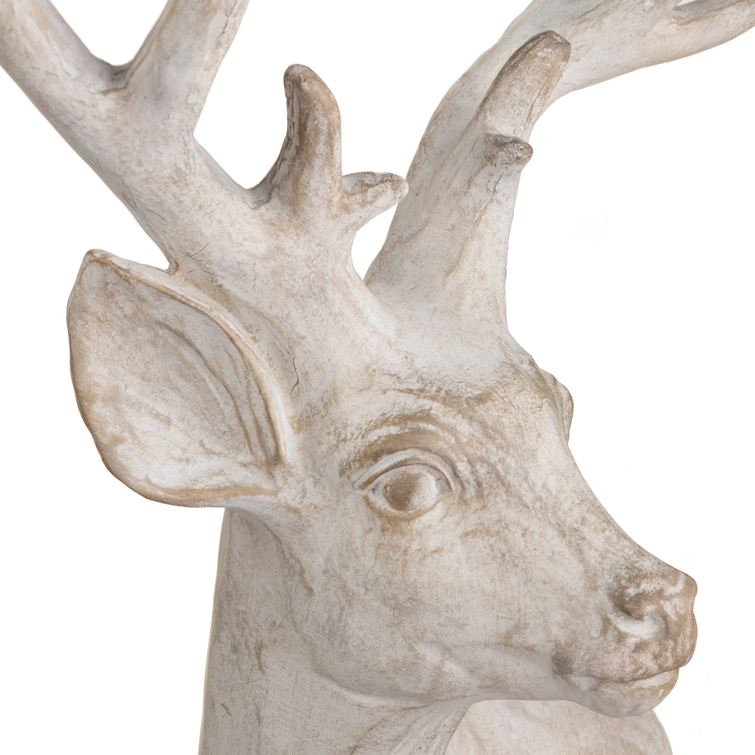 White Hart Sculpture, White - Image 3