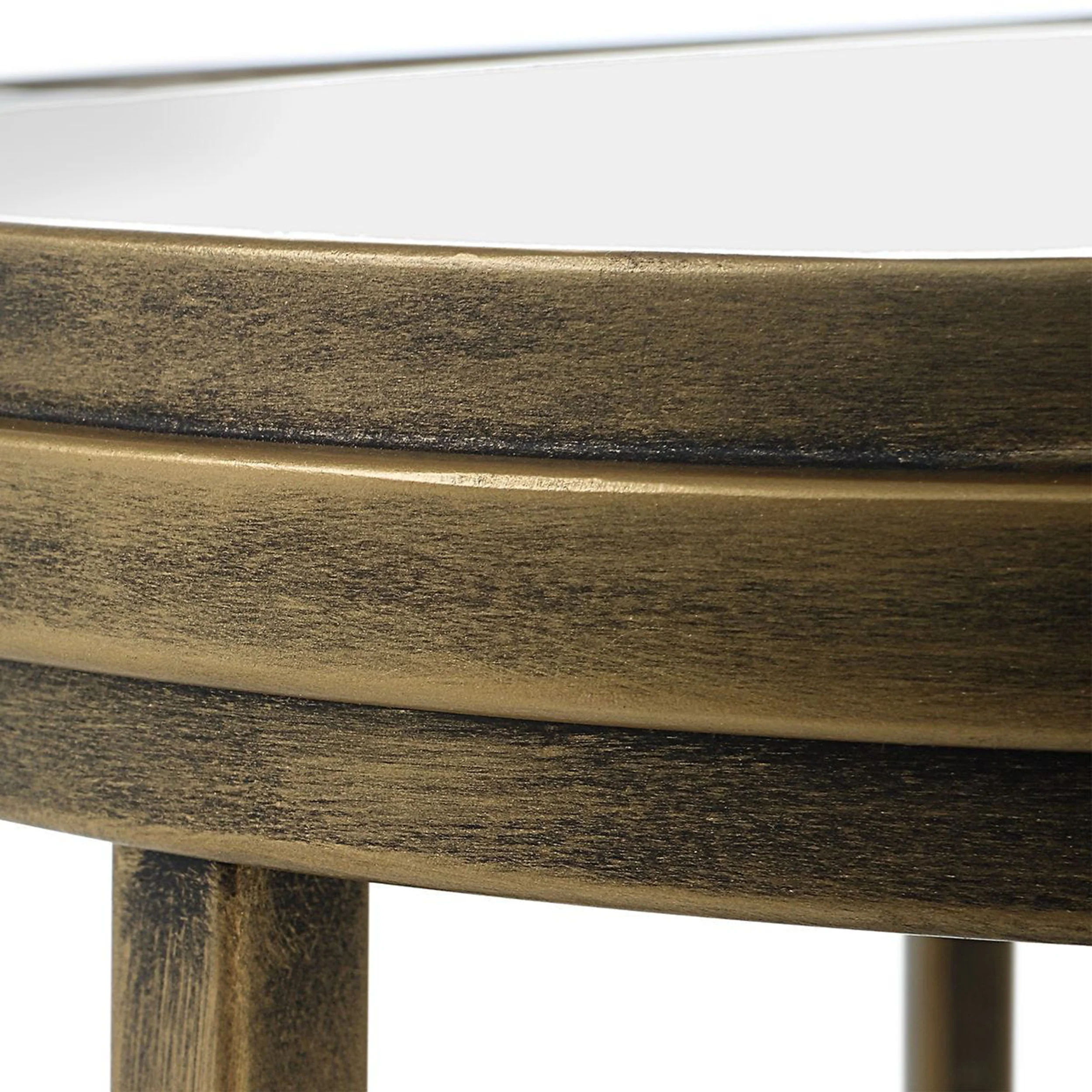 Whitley Nesting End Tables, Set of 2, Brushed Gold - Image 3