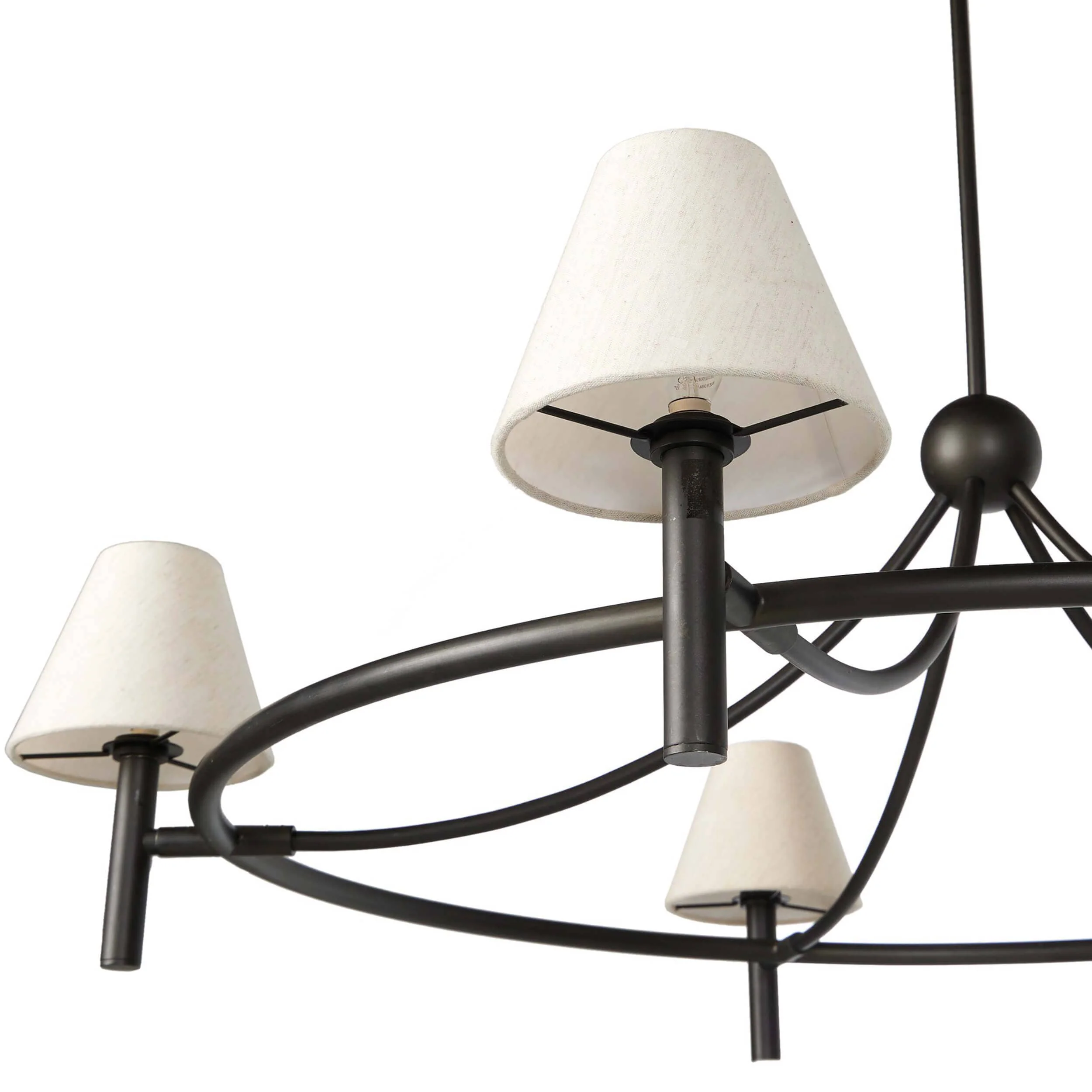Whittier Chandelier, Natural Bronze by Four Hands - Image 2