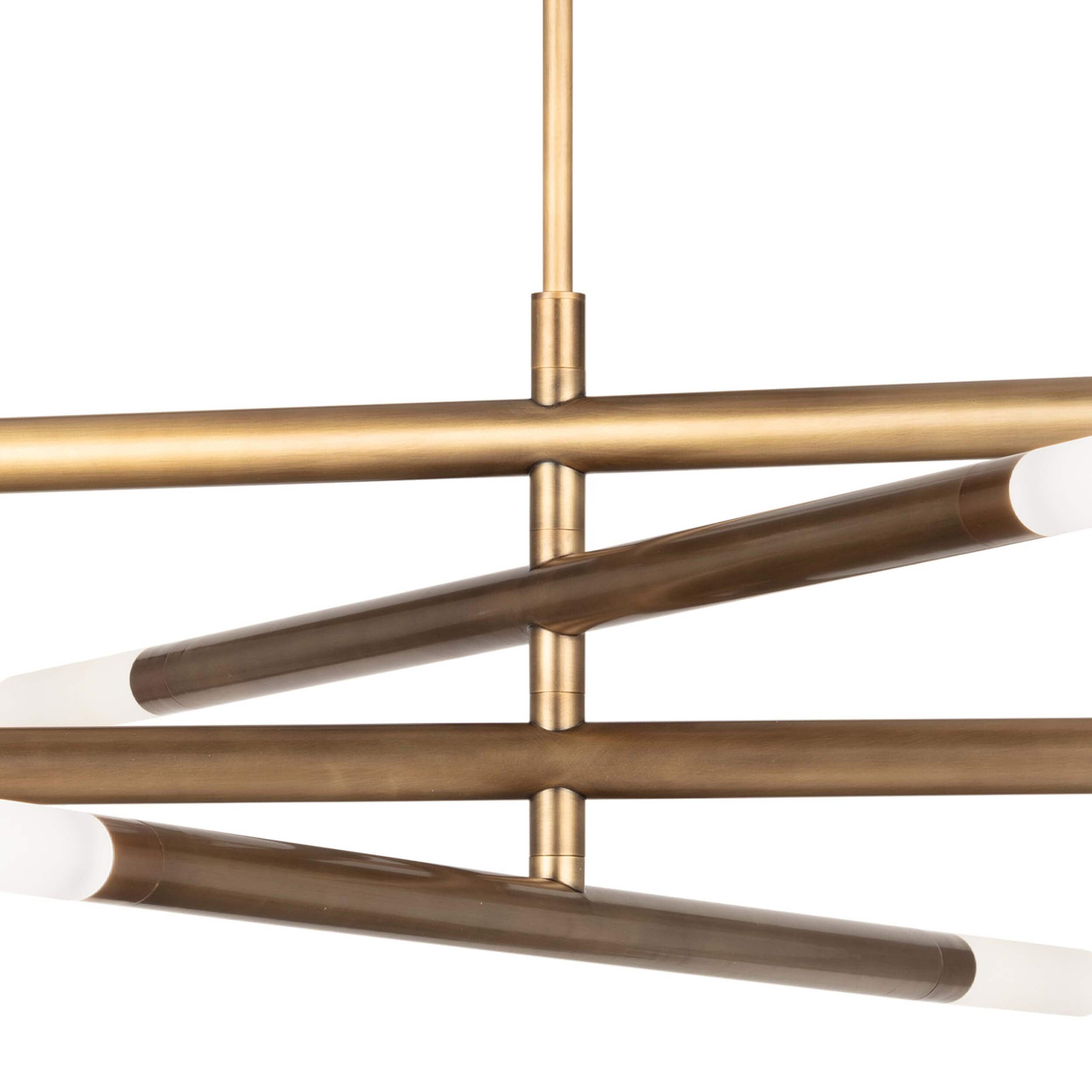 Wick Chandelier, Natural Brass - Image 3