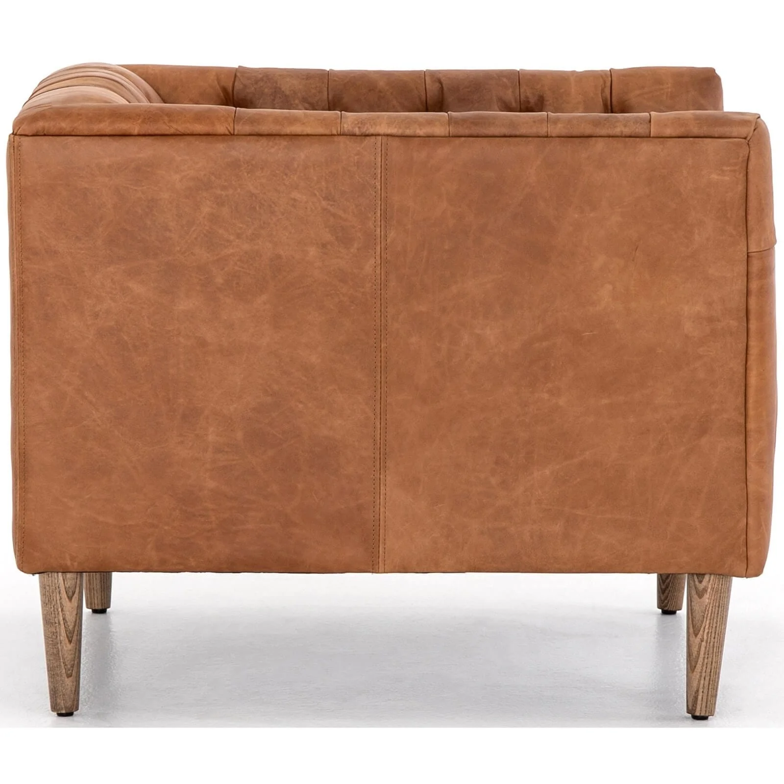 Williams Leather Chair, Natural Washed Camel by Four Hands - Image 3