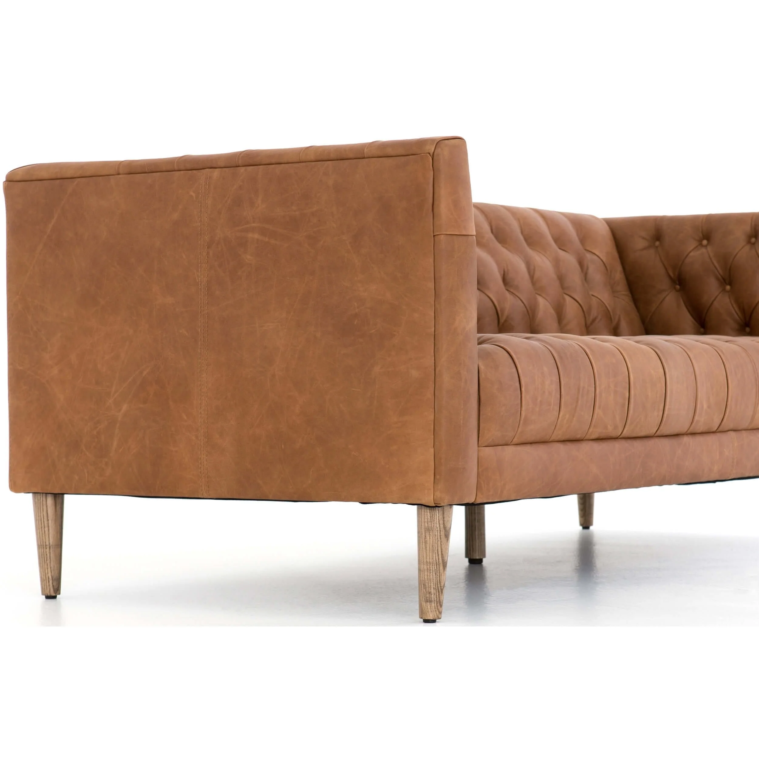 Williams Leather 75" Sofa, Natural Washed Camel - Image 8