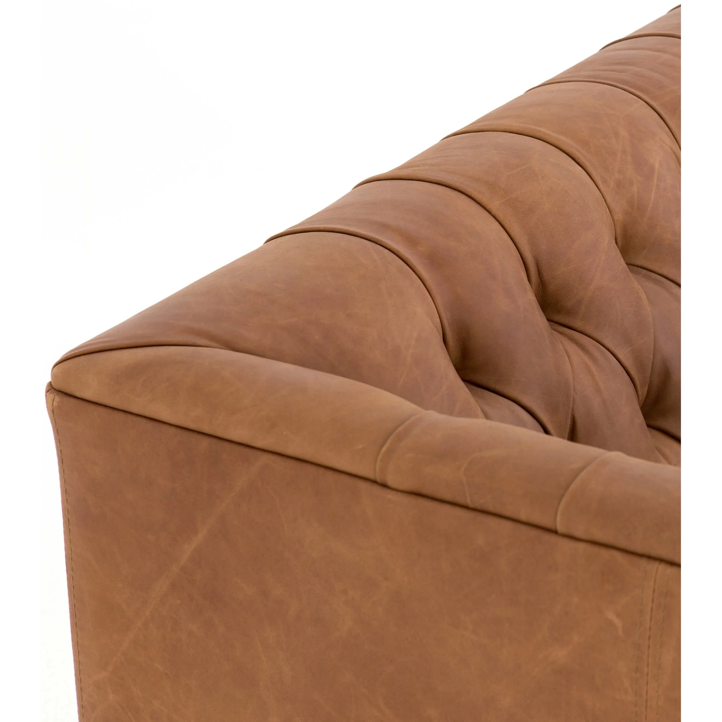 Williams Leather 75" Sofa, Natural Washed Camel - Image 9