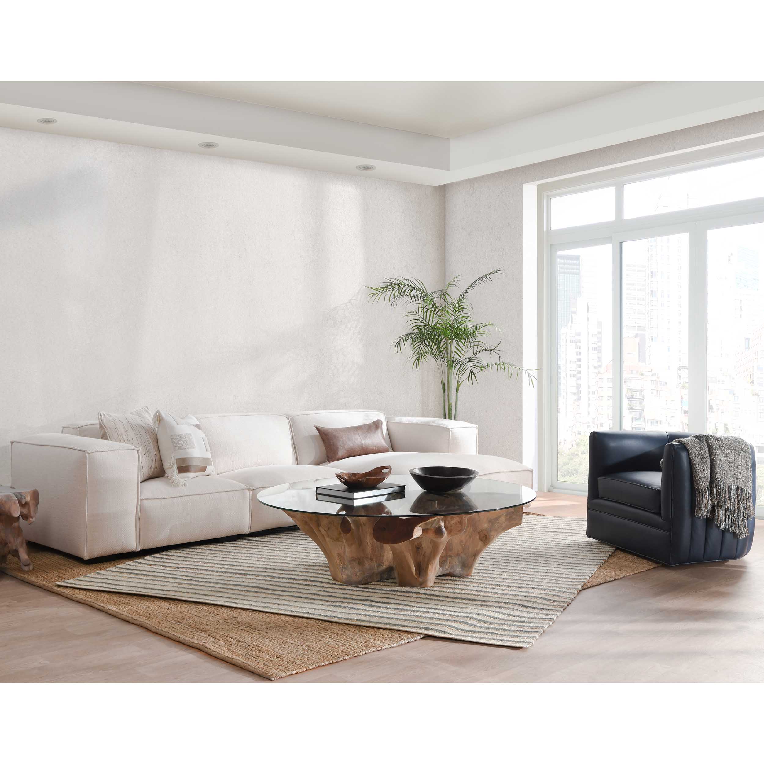 Willow Round Coffee Table, Natural - Image 4