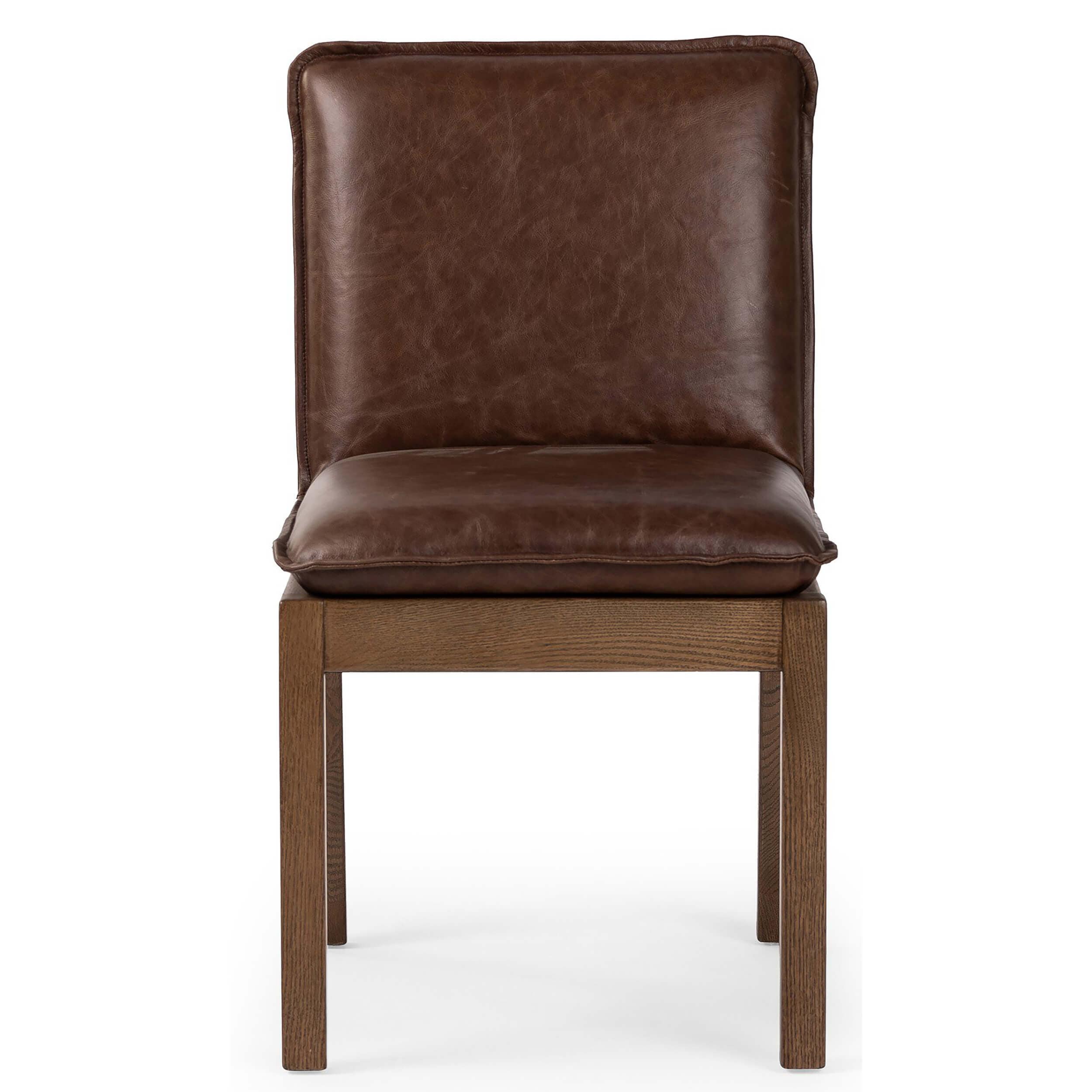 Wilmington Leather Dining Chair, Havana Brown, Set of 2 by Four Hands - Image 2