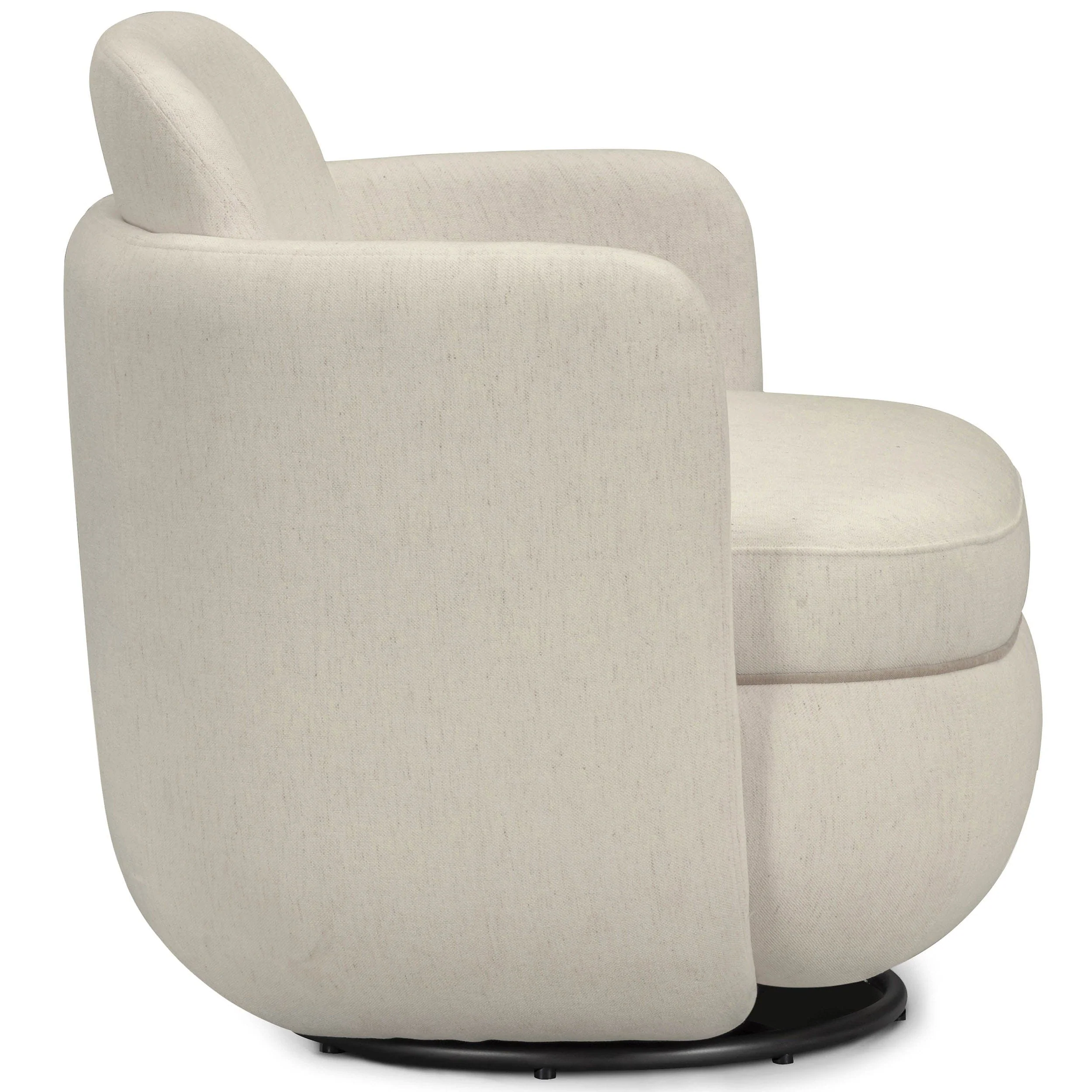 Wolfie Swivel Chair, Cream - Image 3