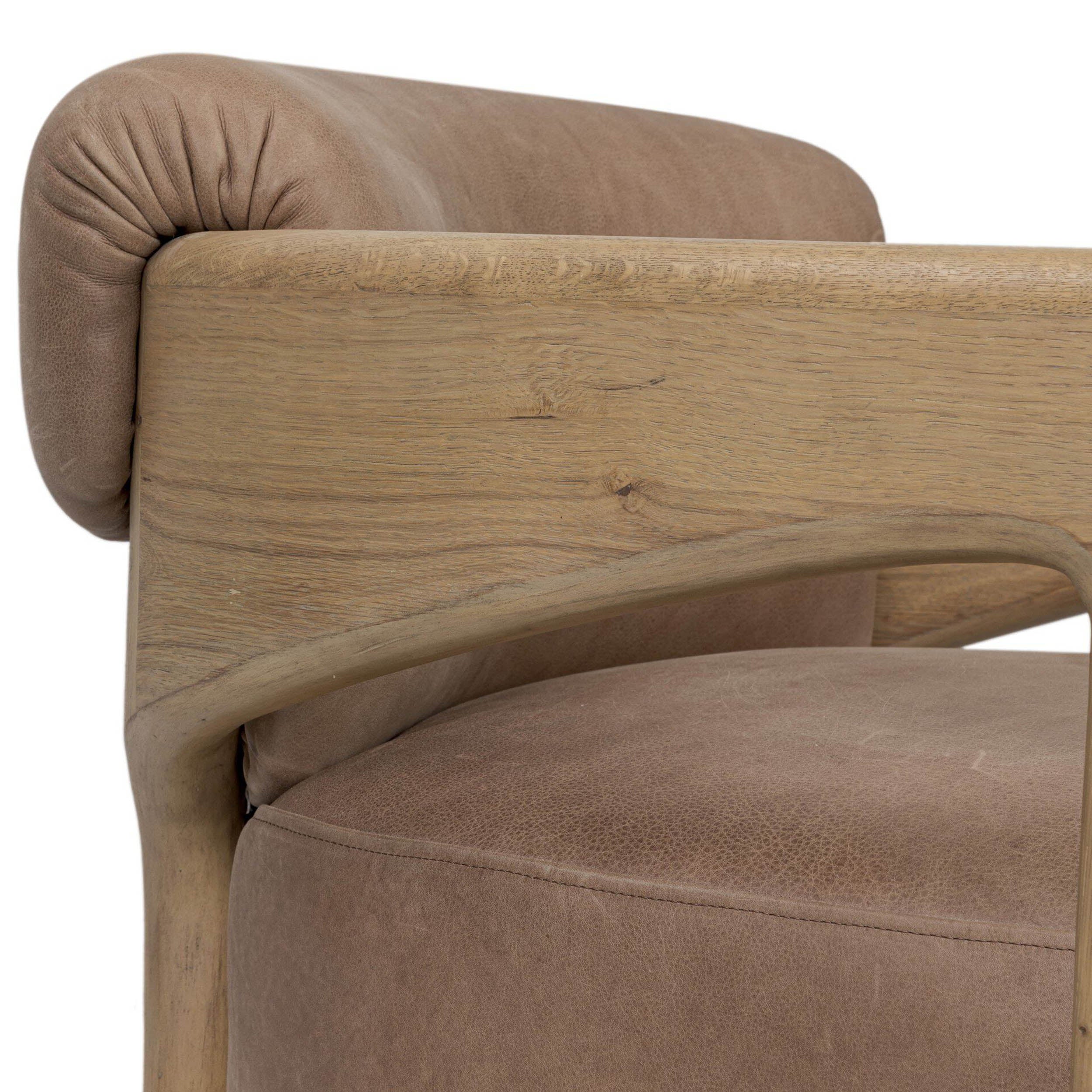 Woltz Leather Chair, Palermo Cigar by Four Hands - Image 6