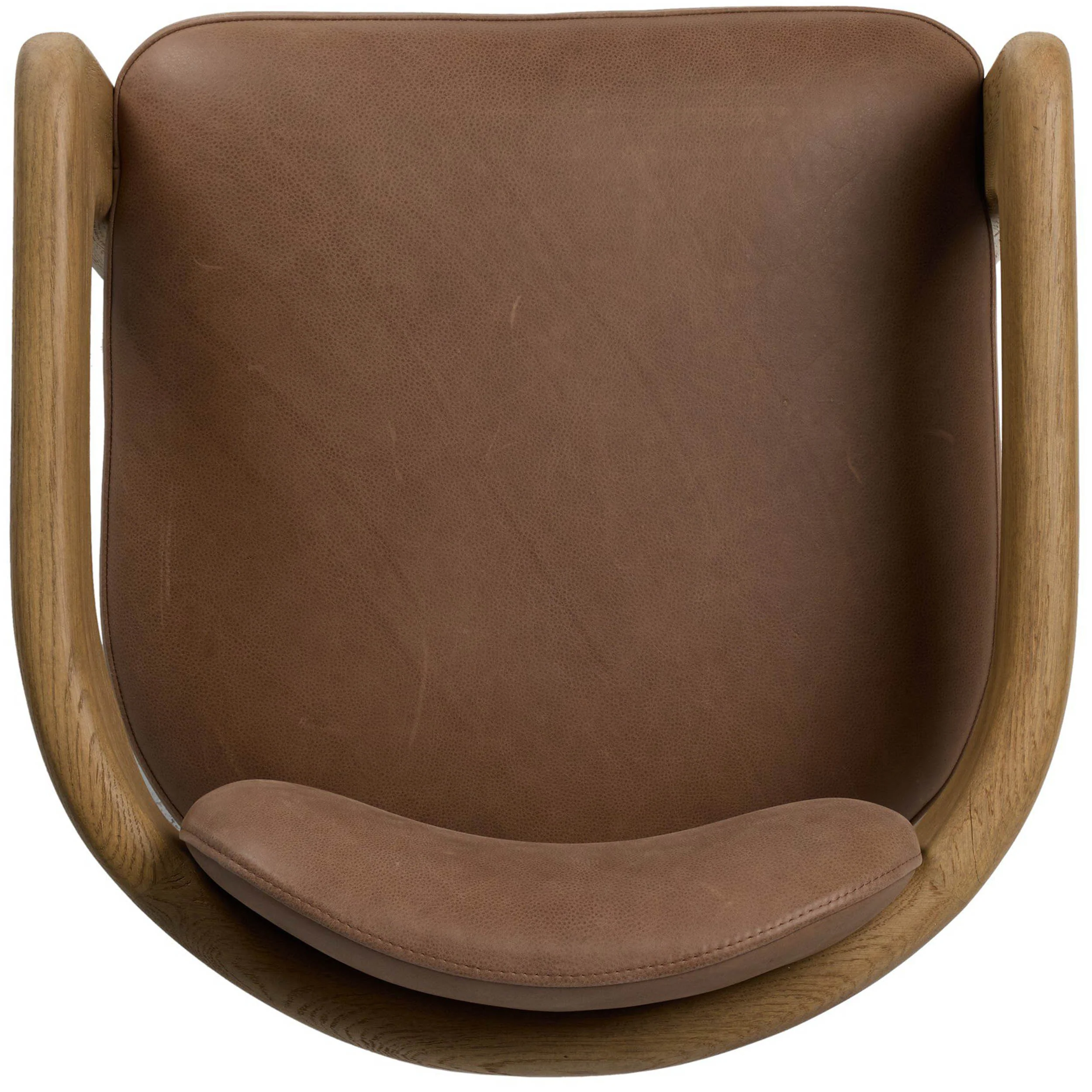 Woltz Leather Dining Chair, Palermo Cigar, Set of 2 by Four Hands - Image 6