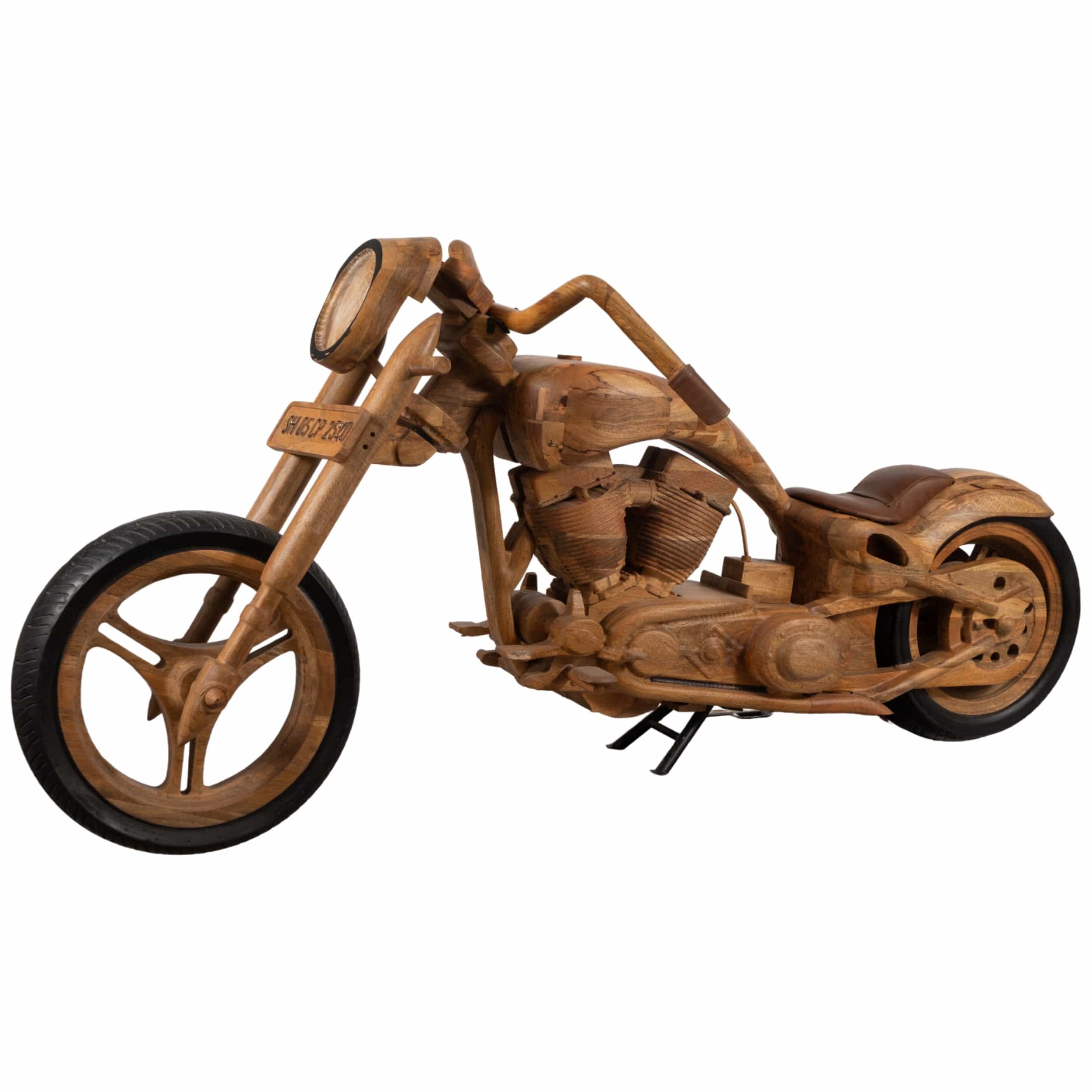 Wooden Chopper Bike, Natural - Image 2
