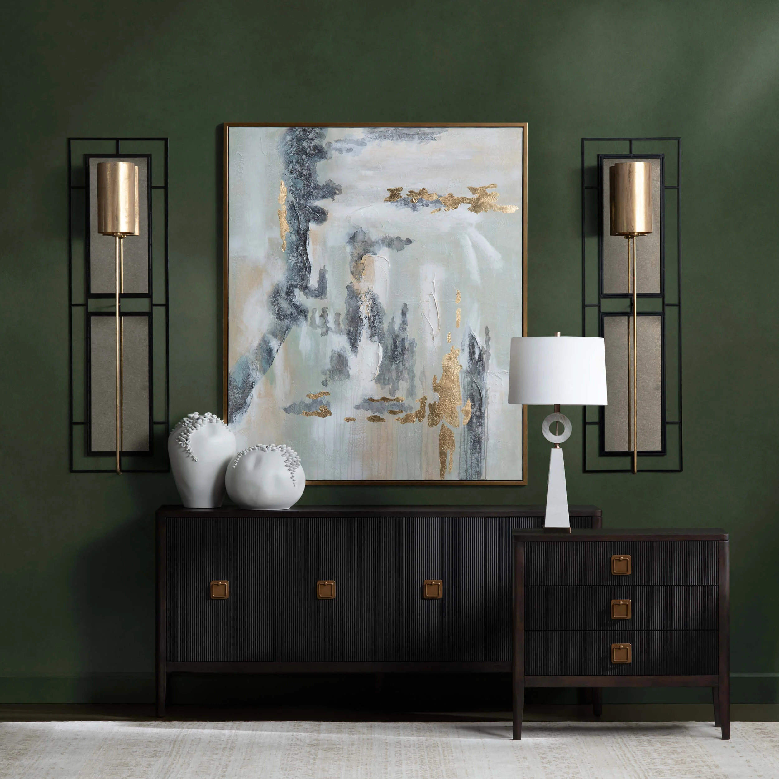 Worthington 4 Door Sideboard, Black - Image 6