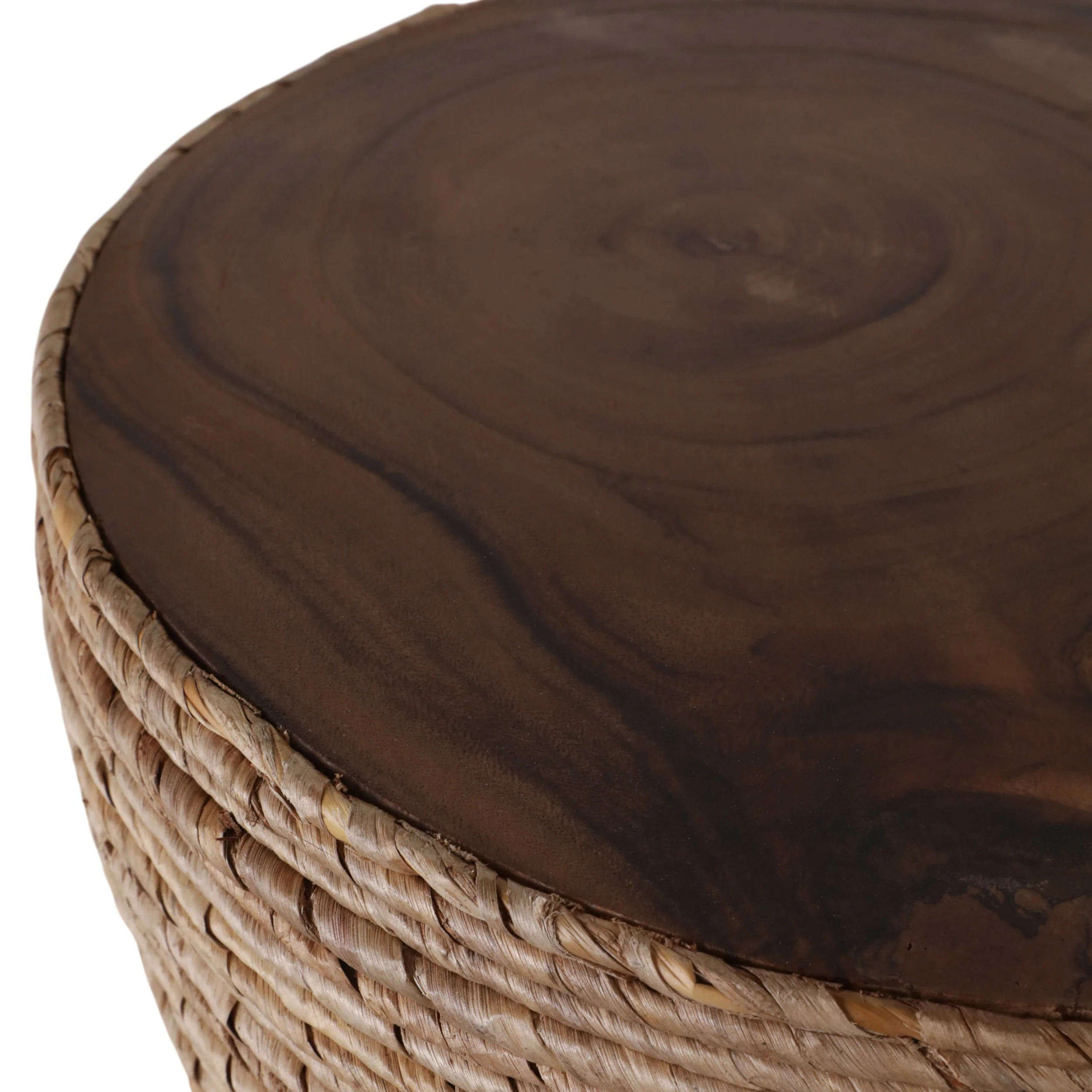 Woven Accent Table, Natural - Image 4