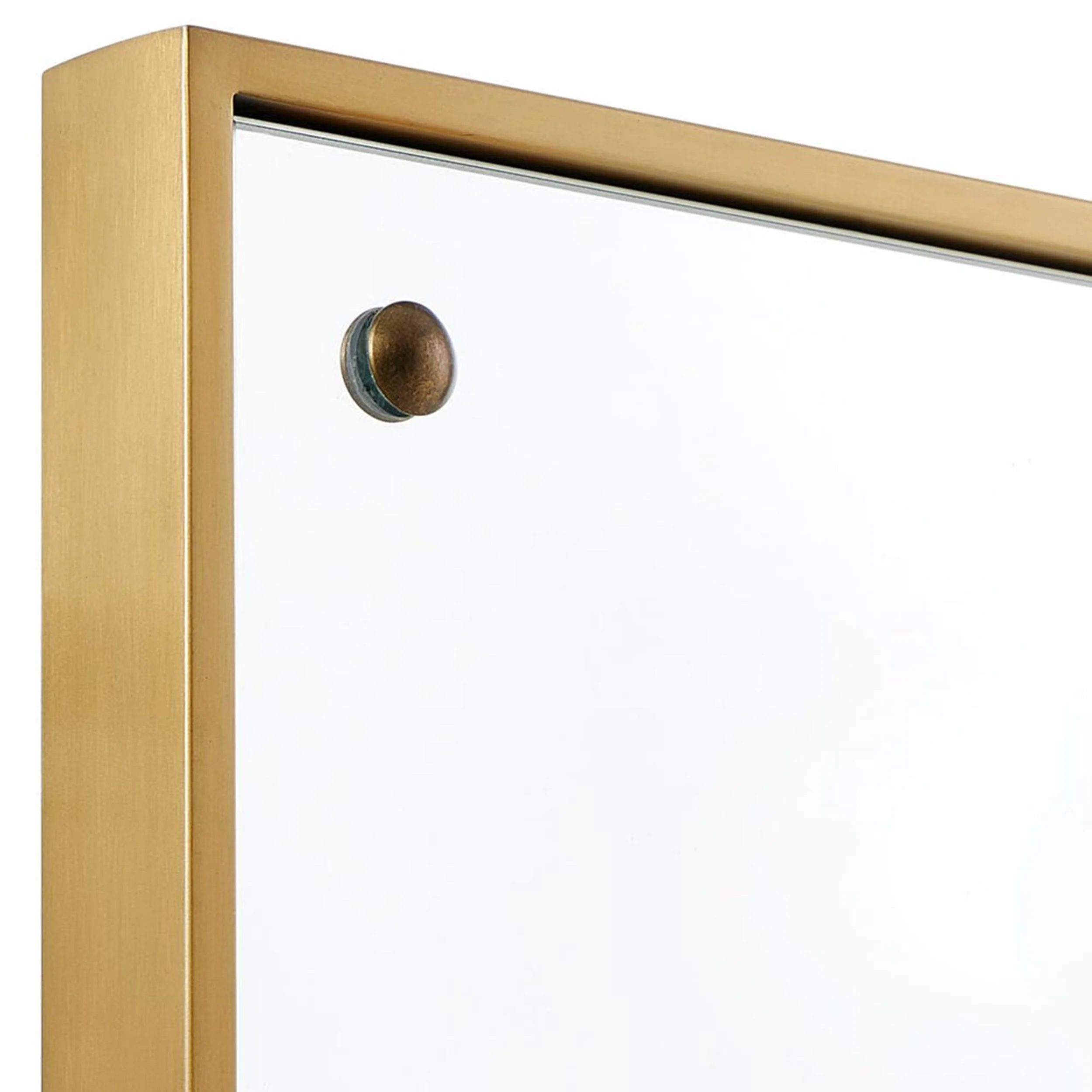 Wrenton Mirror, Brass - Image 3