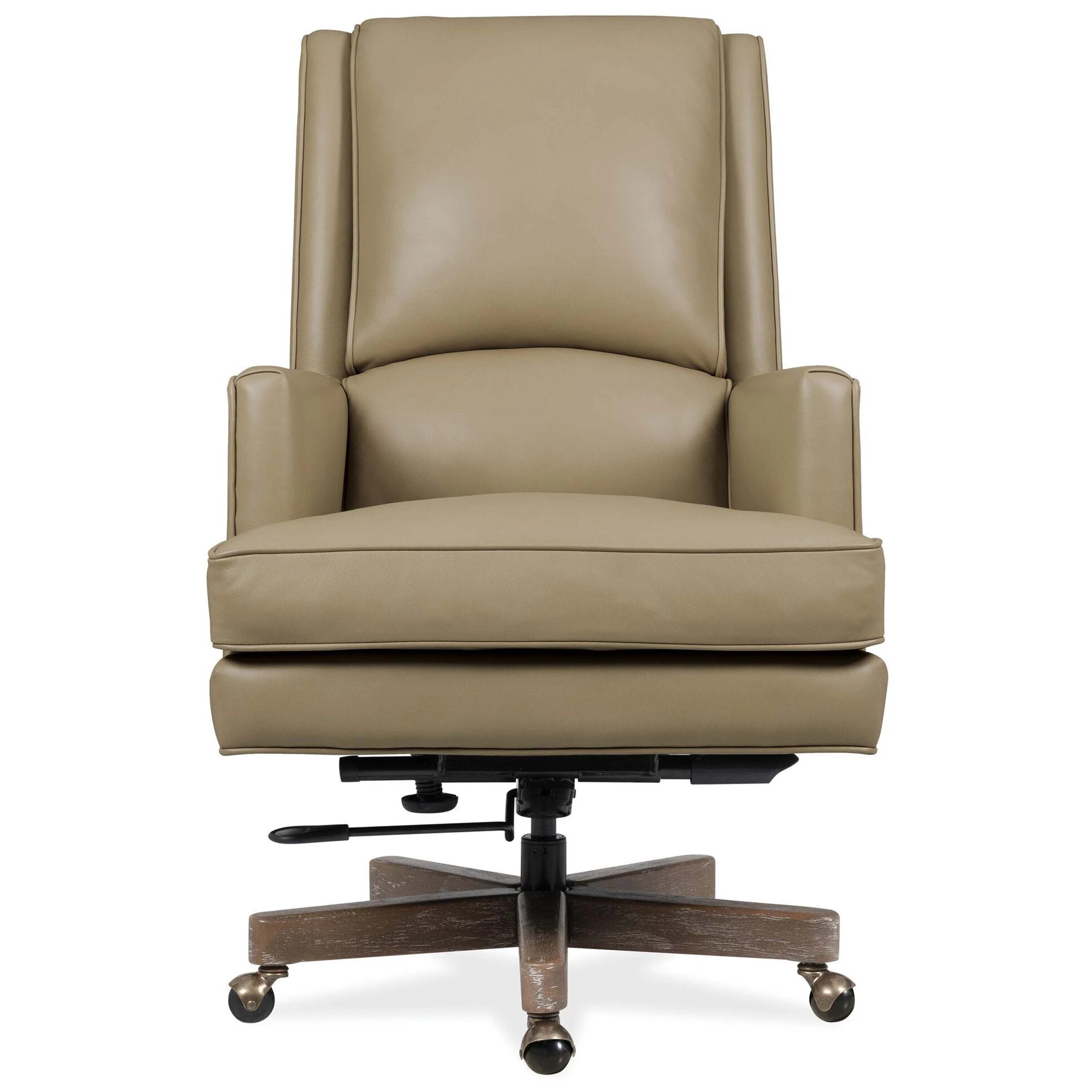 Wright Leather Executive Swivel Tilt Chair, Beige - Image 2