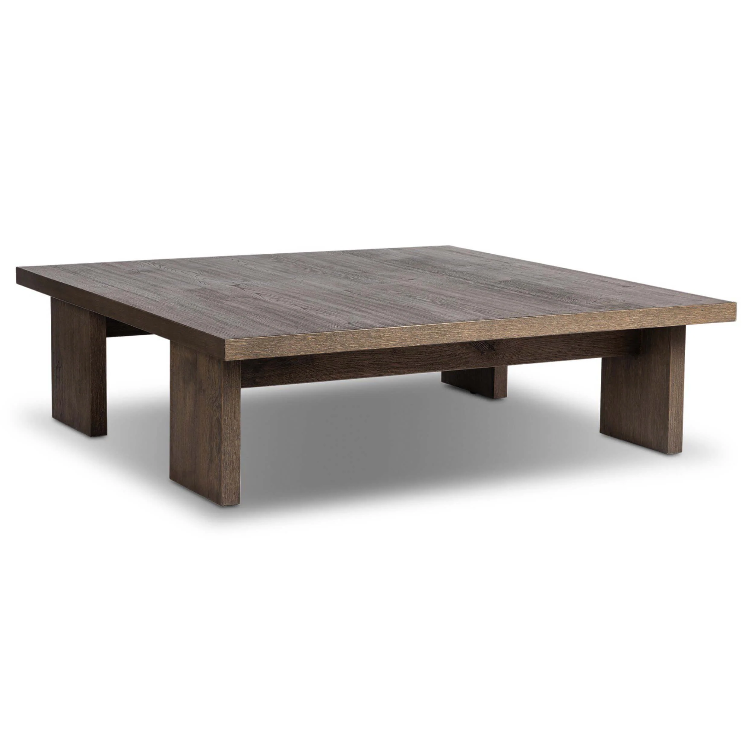 Yarra Square Coffee Table, Grey Oak by Four Hands